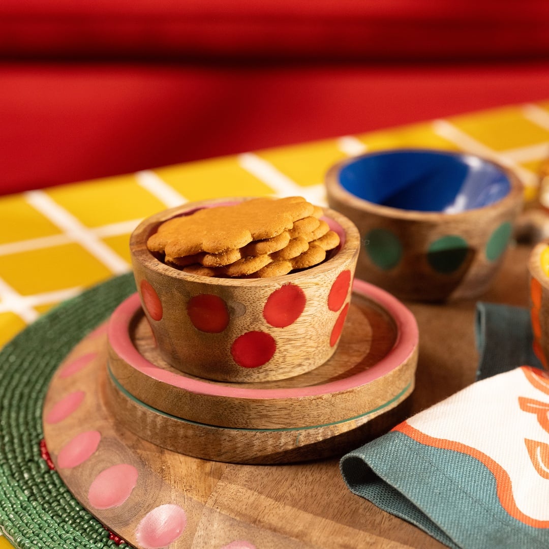 Lakrı Mango Ağacı Çerezlik 8x8x4 Cm Fuşya