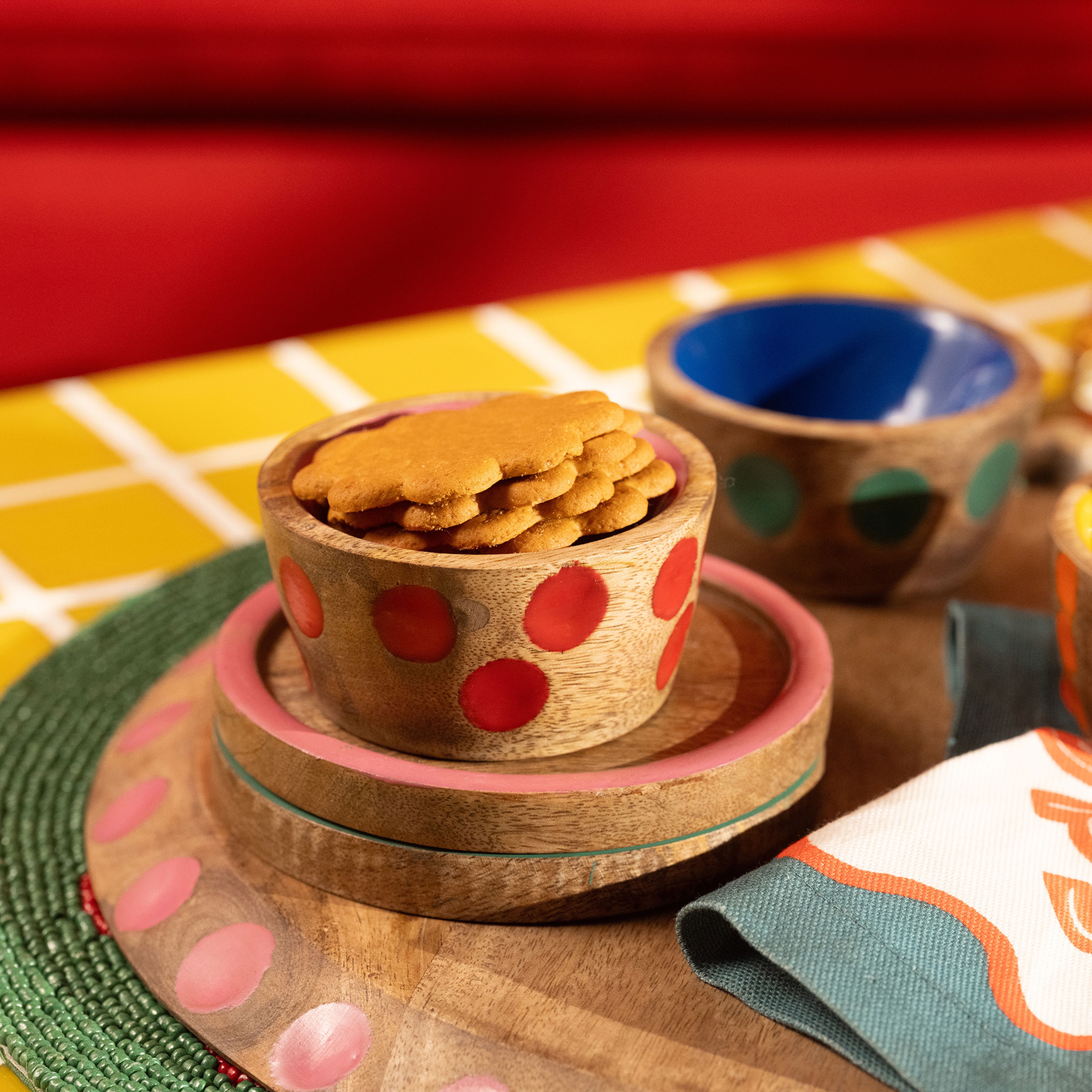 Lakrı Mango Ağacı Çerezlik 8x8x4 Cm Fuşya