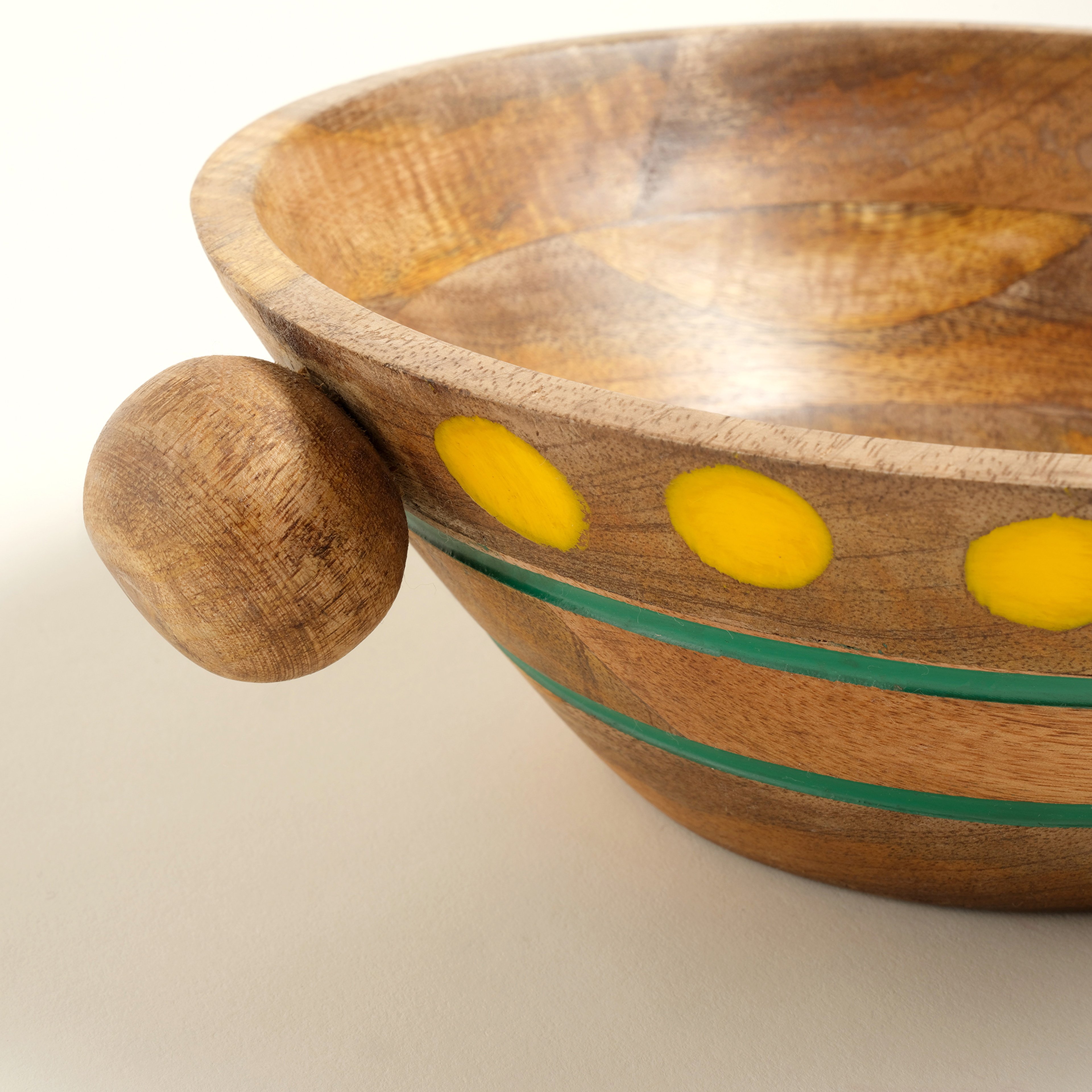 Lakrı Mango Ağacı Kase 28x23x9 Cm Sarı