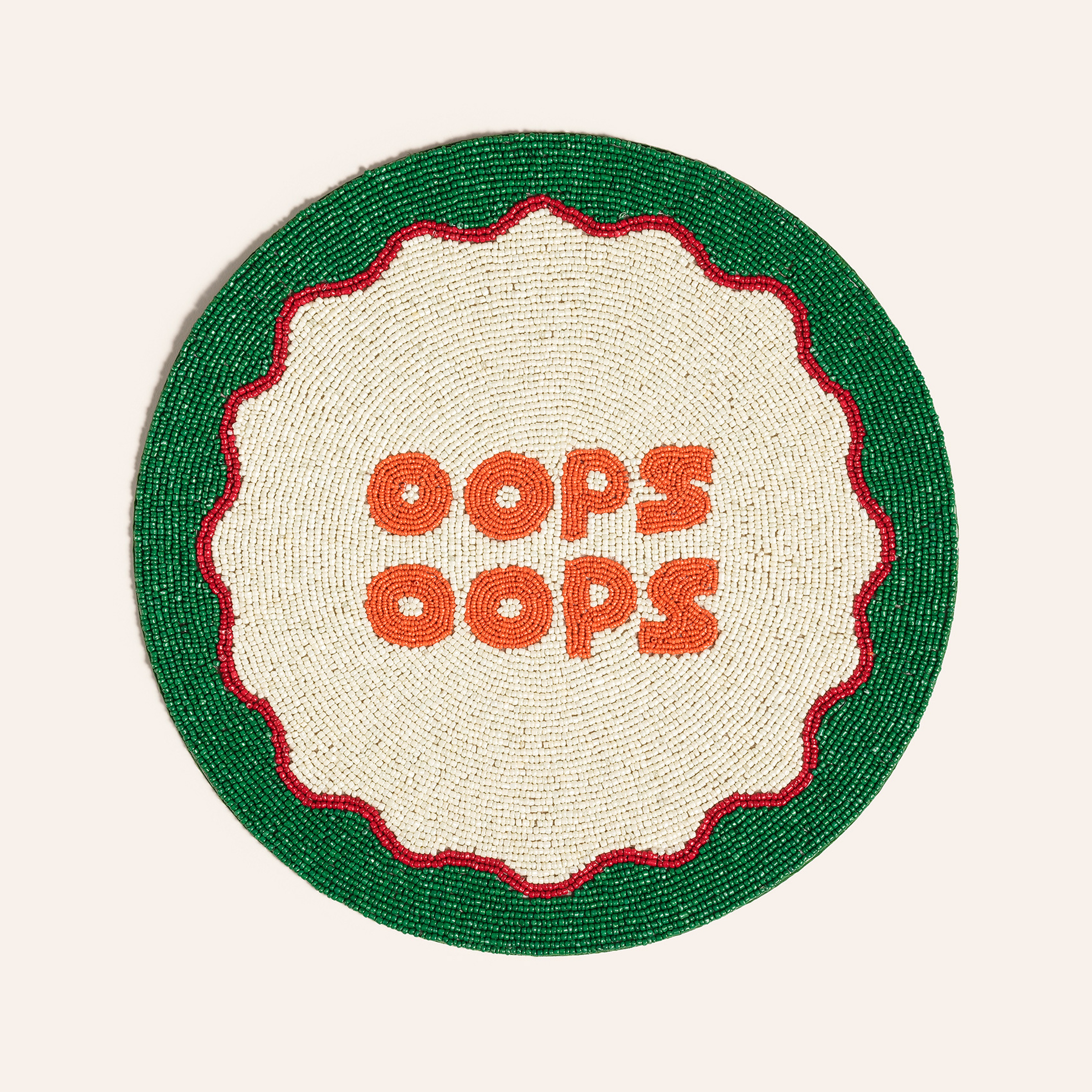 Khanpur Cam Boncuk Amerikan Servis 35 Cm Renkli