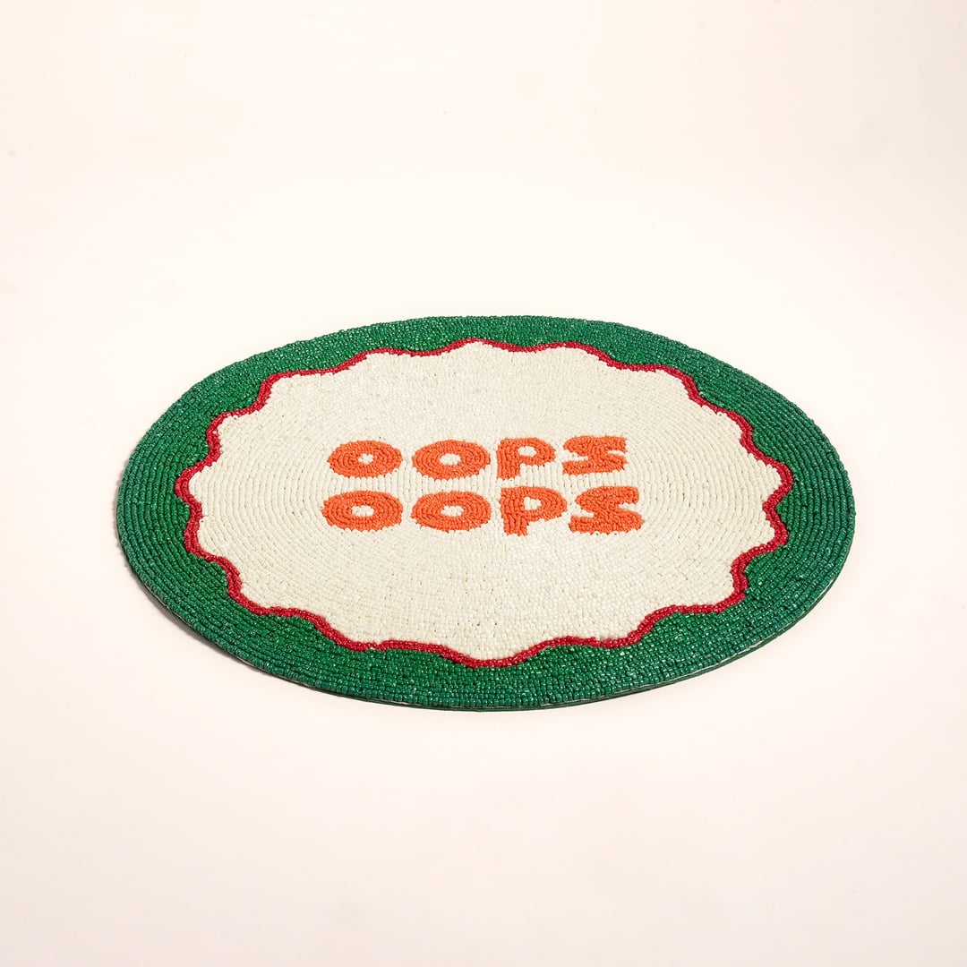 Khanpur Cam Boncuk Amerikan Servis 35 Cm Renkli