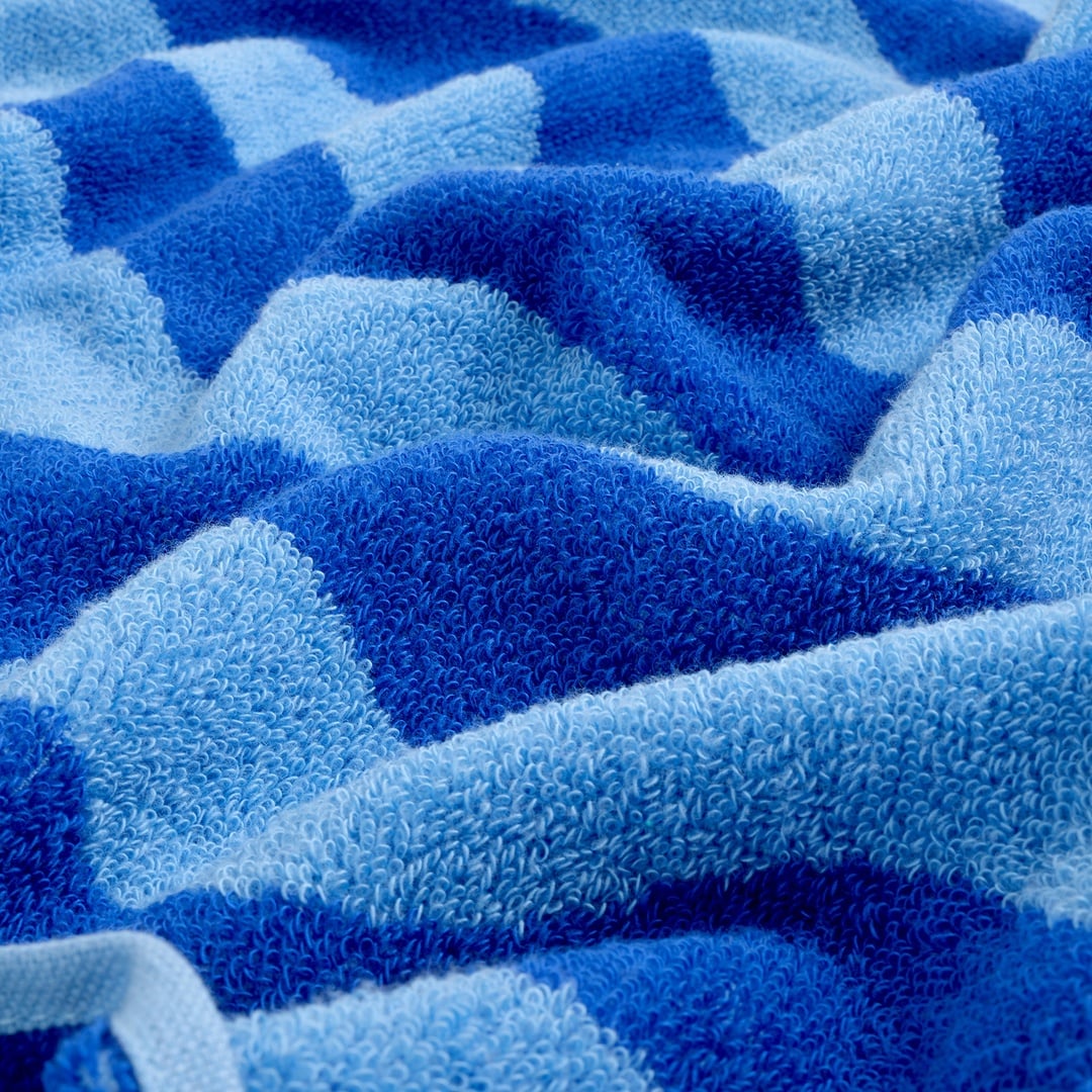 Tabea Pamuk Pamuk %100 Pamuk Yüz Havlusu 50x90 Cm Açık Mavi - Koyu Mavi