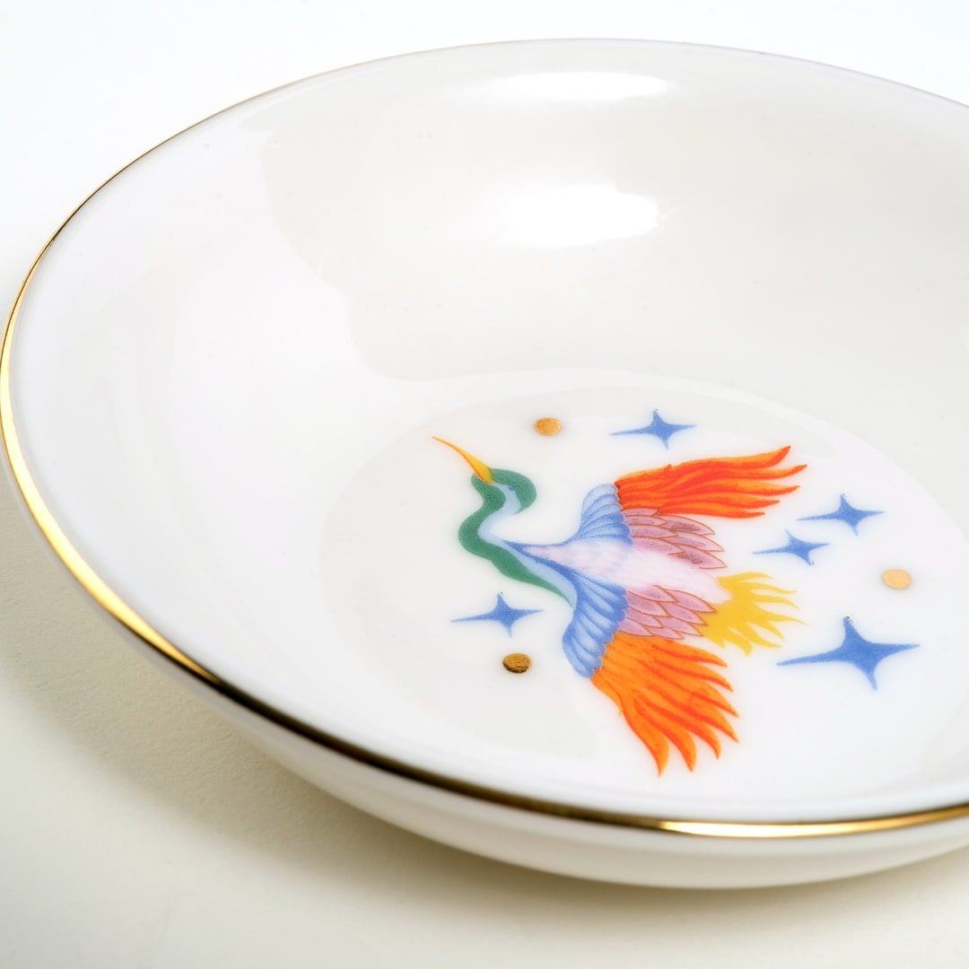 Emet Porselen Kase 11x11x2.9 Cm Renkli