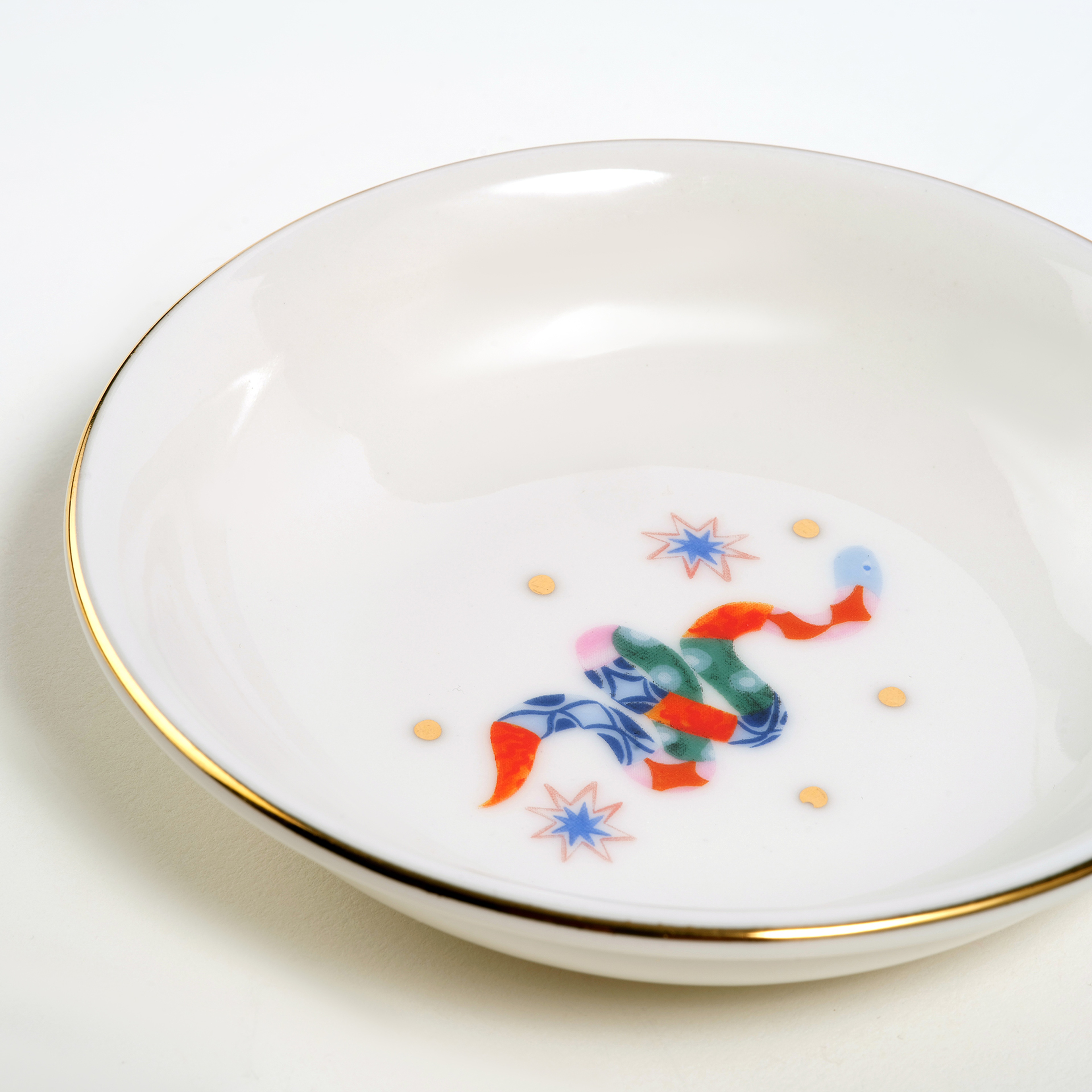 Emet Porselen Kase 11x11x2.9 Cm Renkli