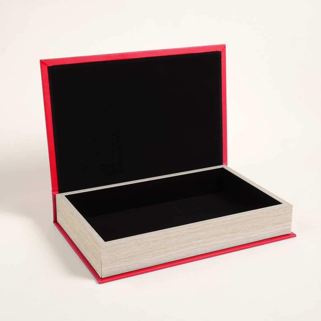 Olbıa Kanvas - Polistren - Kadife Dekoratif Kutu 19x30 Cm Renkli