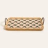 Java Pembe Sentetik Rattan Dekoratif Tepsi 51 Cm