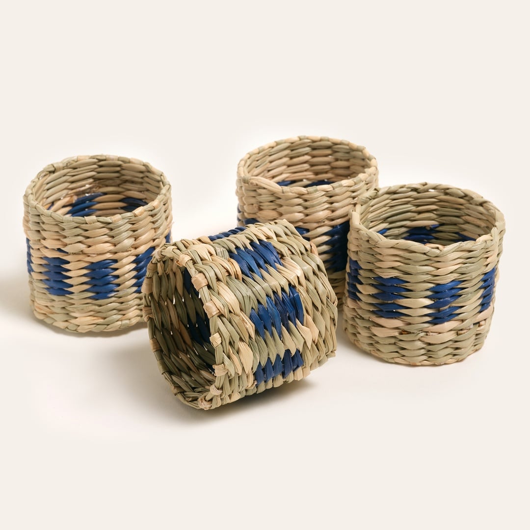 Tam Dao Deniz Çayırı Peçete Halkası 5 Cm Lacivert