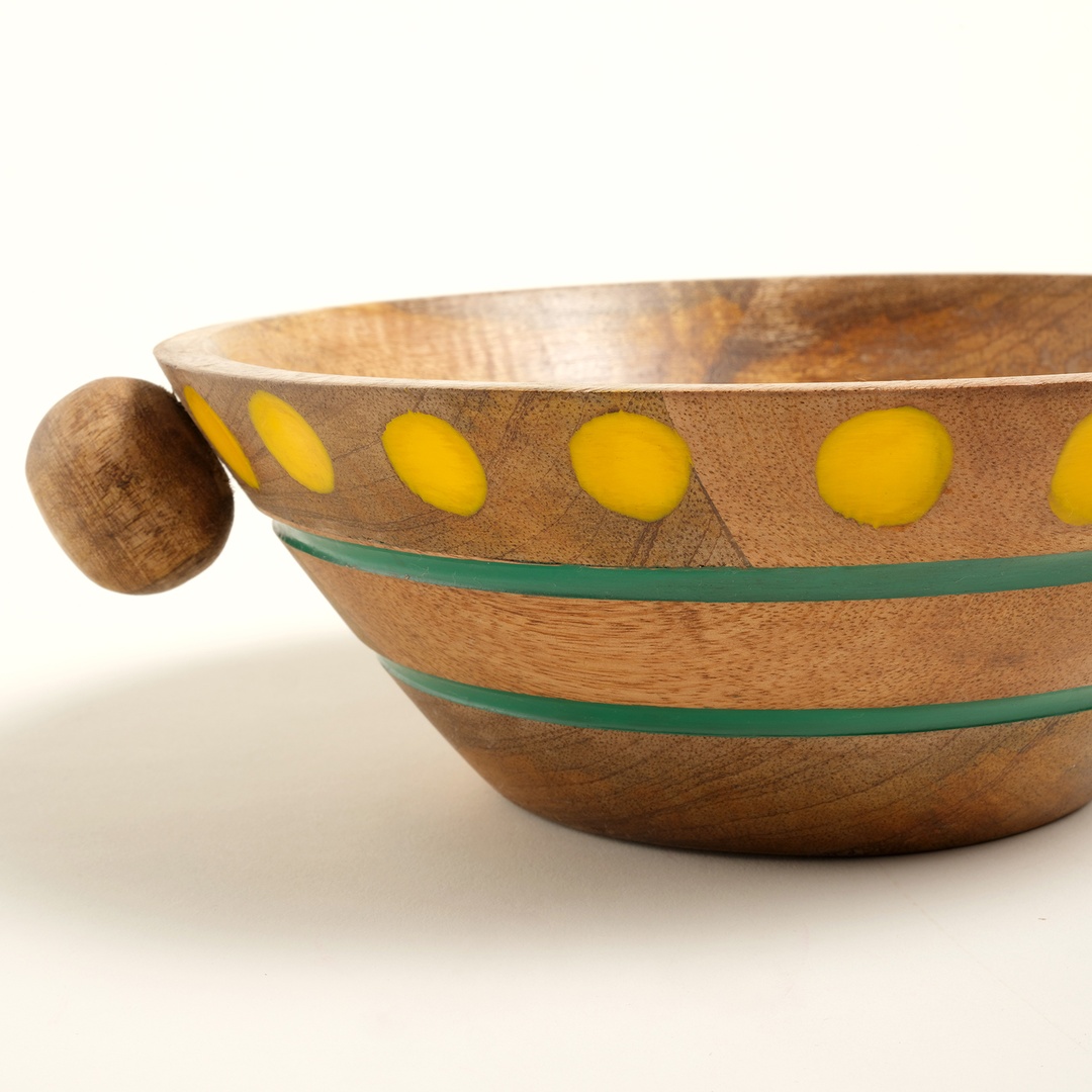 Lakrı Mango Ağacı Kase 28x23x9 Cm Sarı