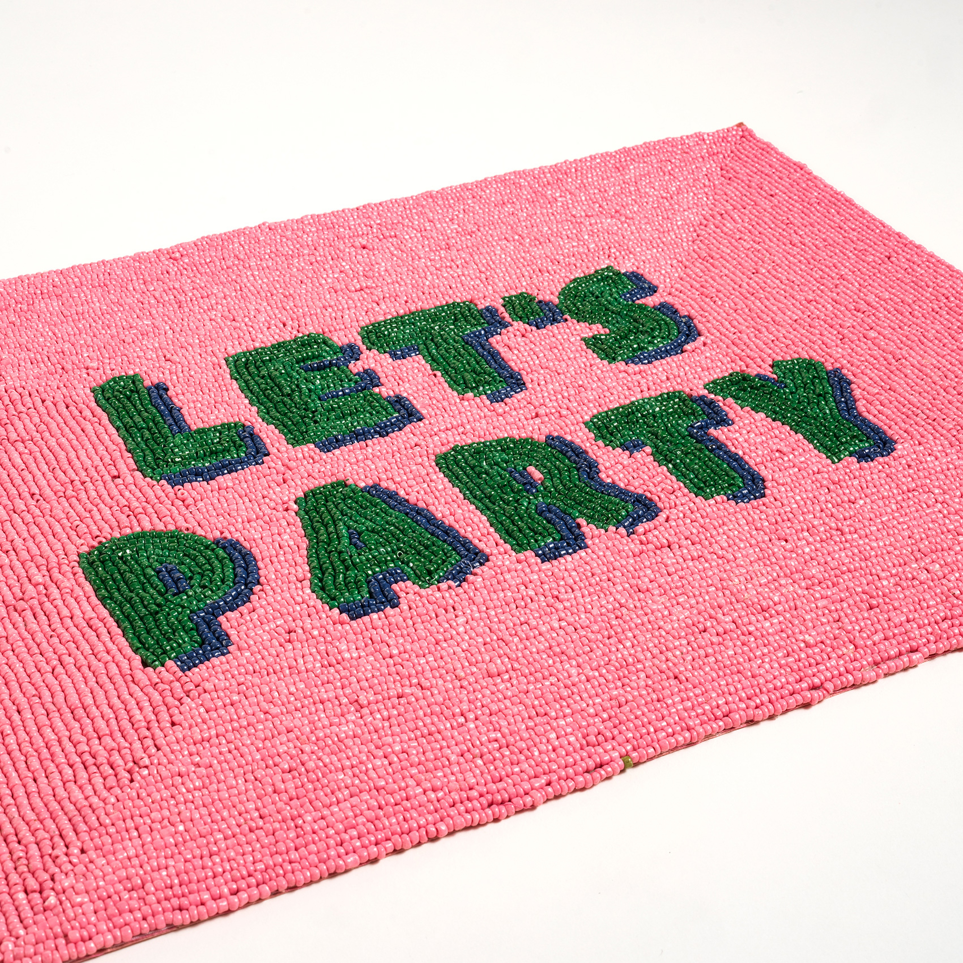 Khanpur Cam Boncuk Amerikan Servis 30x40 Cm Pembe