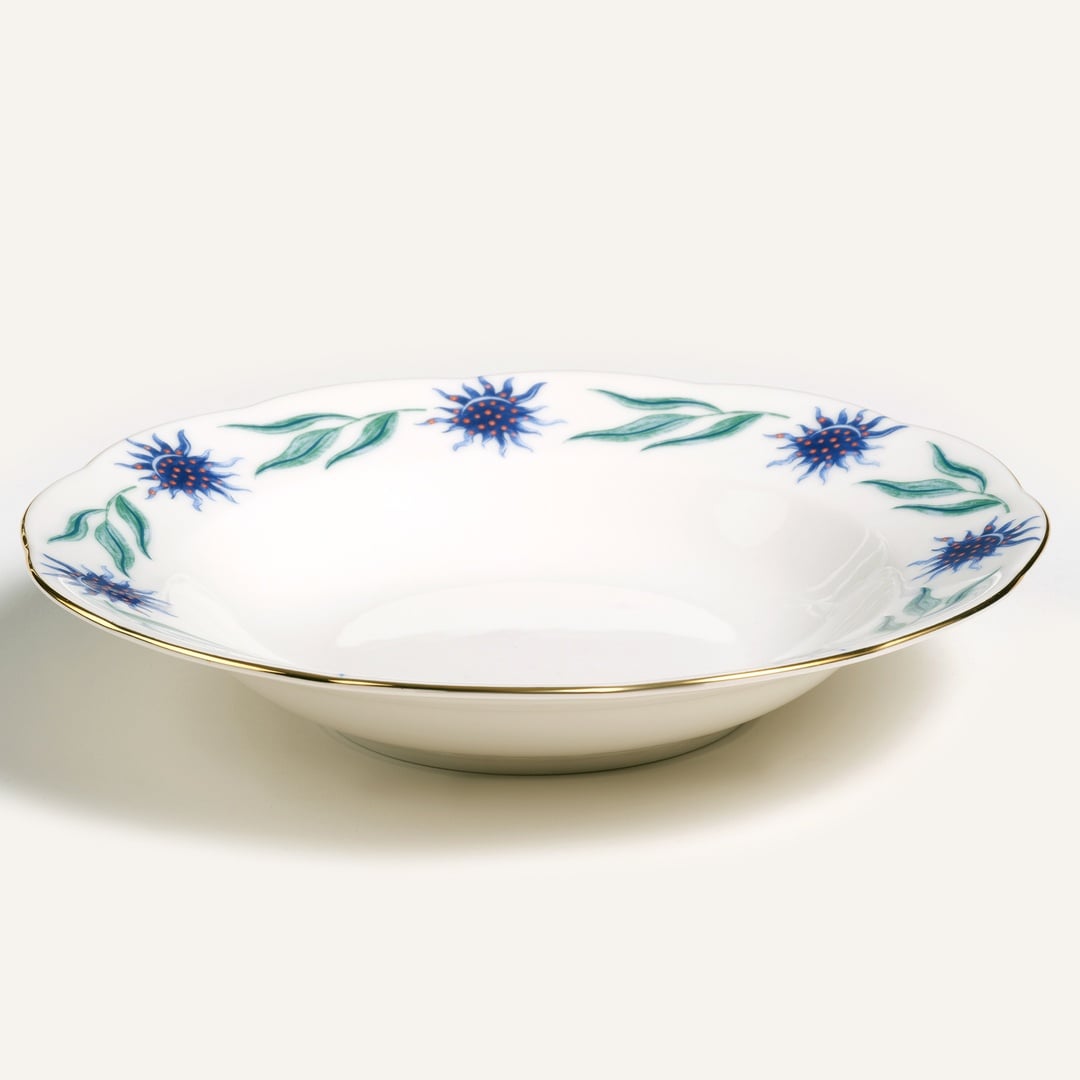 Emet Porselen Çukur Tabak 23x23x4.5 Cm Renkli