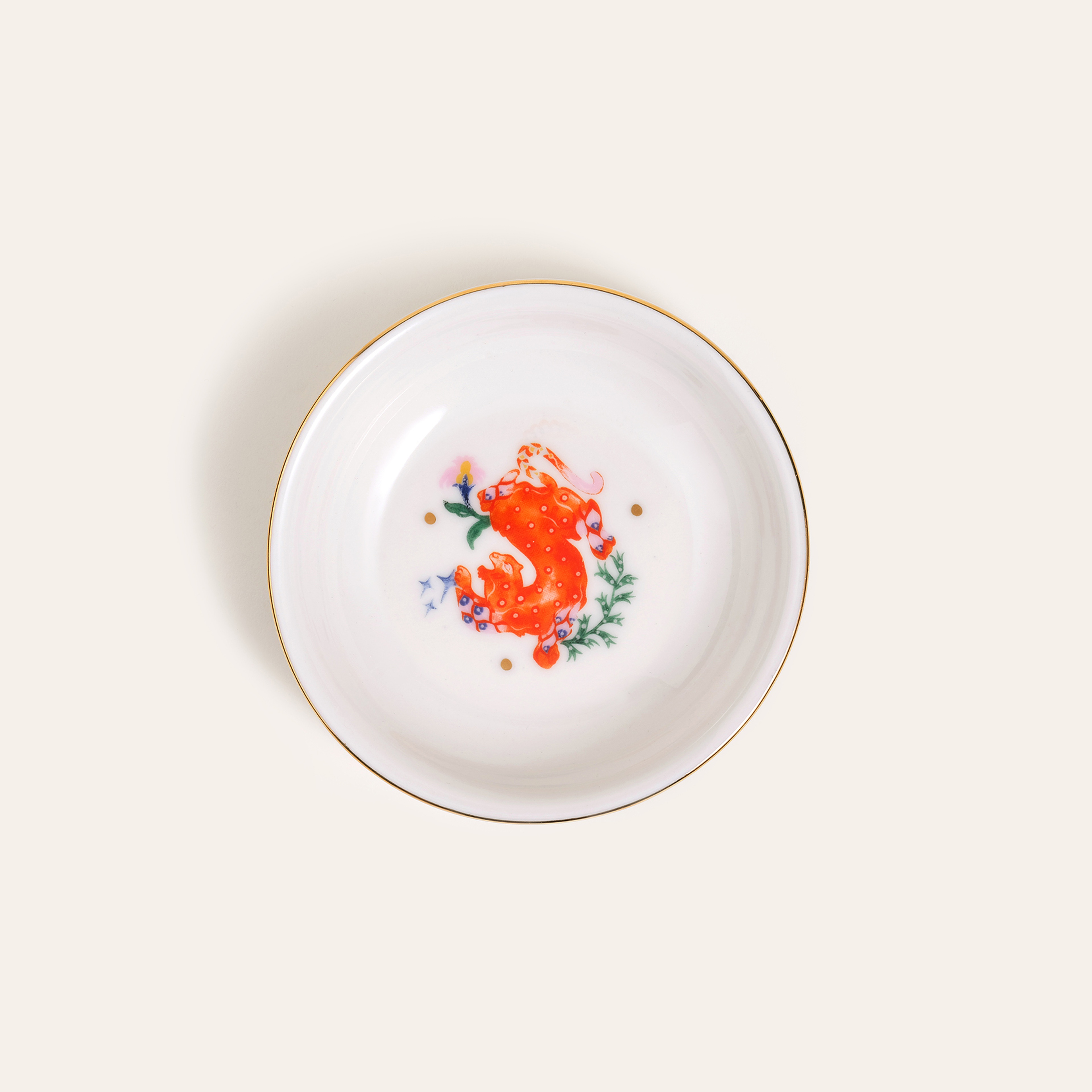 Emet Porselen Kase 11x11x2.9 Cm Renkli