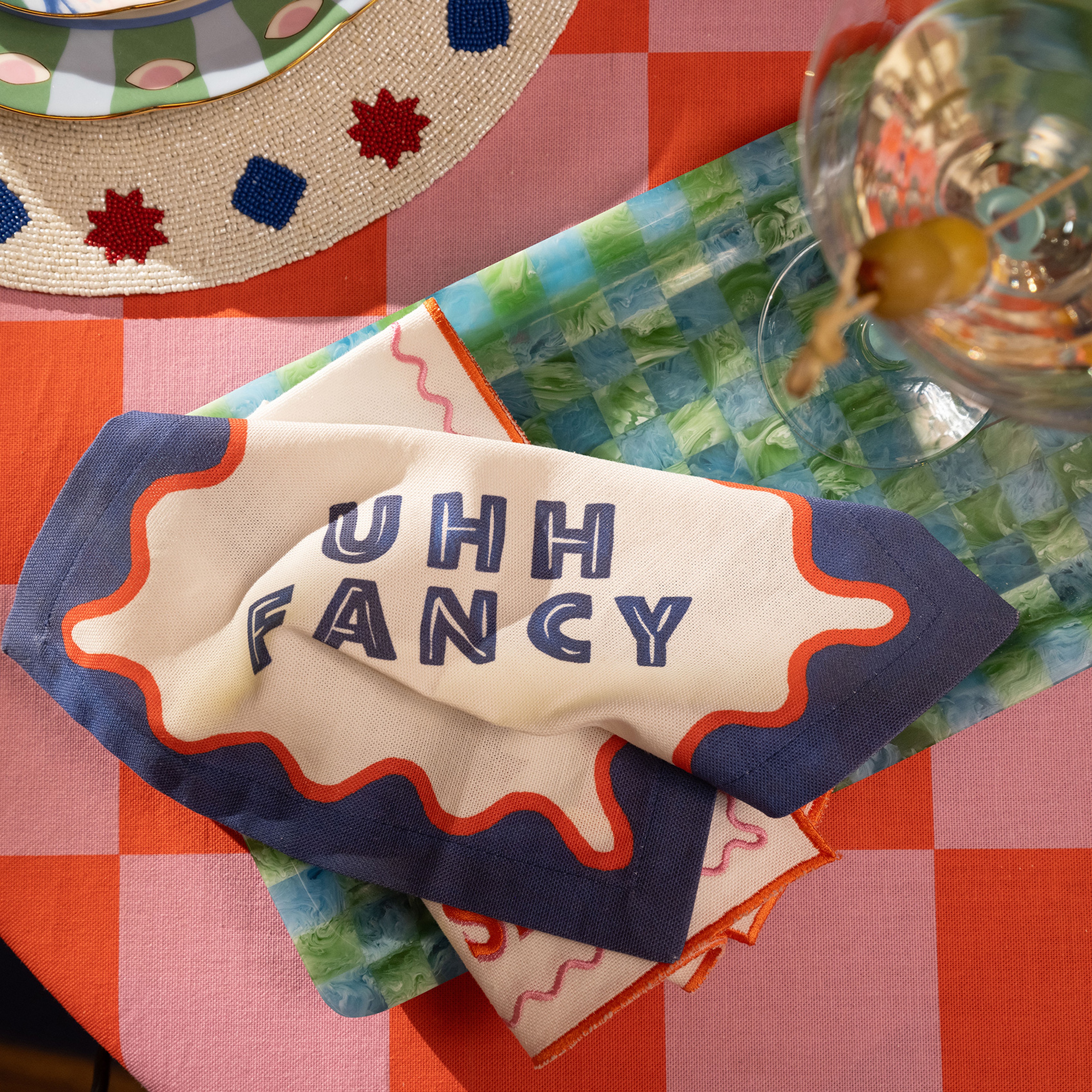 Nilüfer Dijital Baskılı Pamuk Peçete 25x25 Cm Renkli