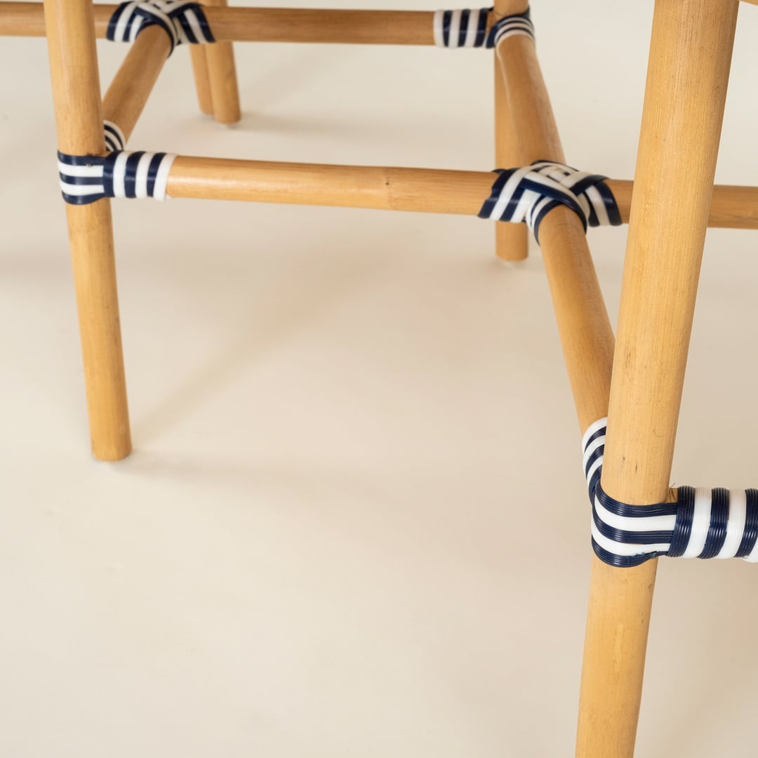 Java Rattan - Synthetıc Bench 120x40x45 Cm Mavi