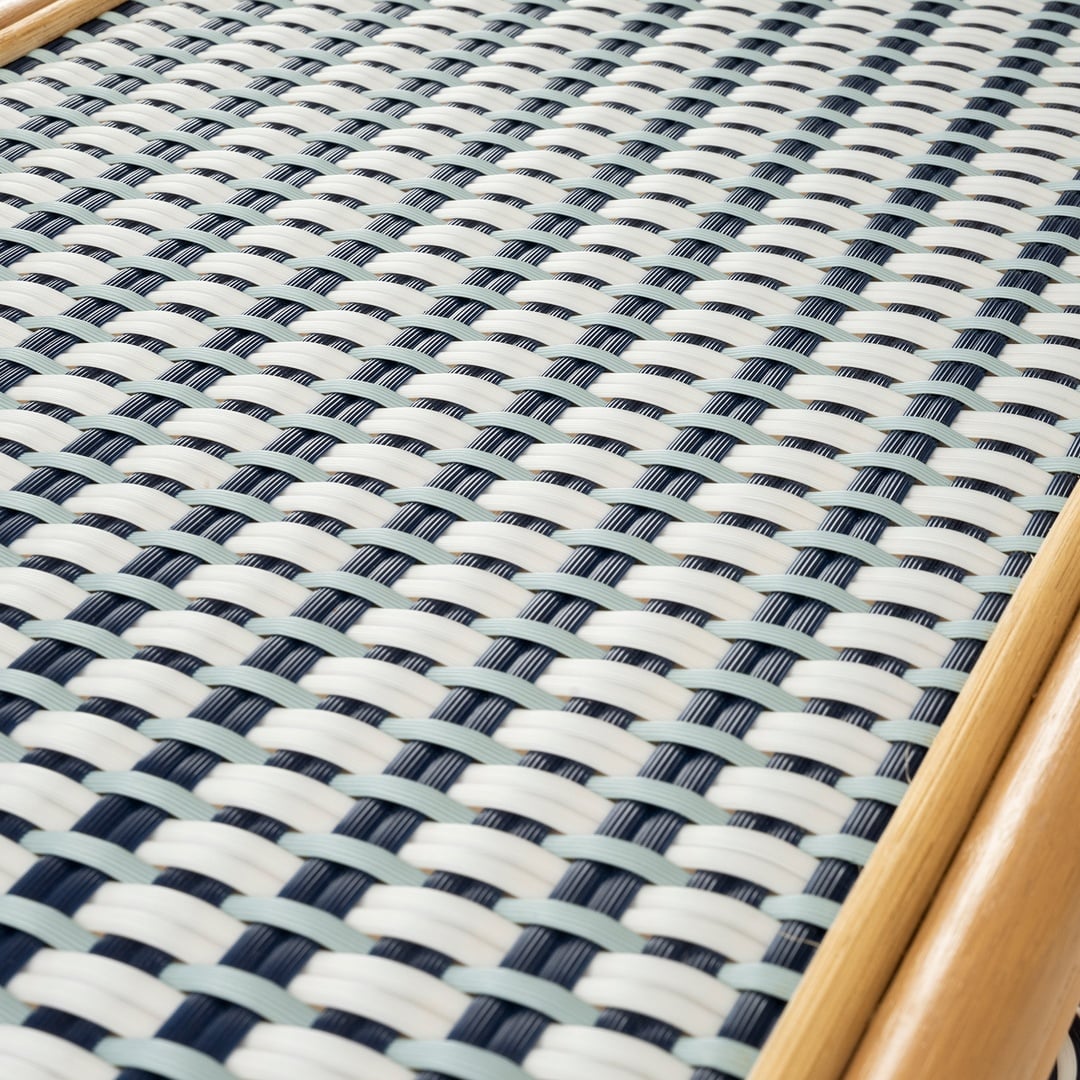 Java Rattan - Synthetıc Bench 120x40x45 Cm Mavi