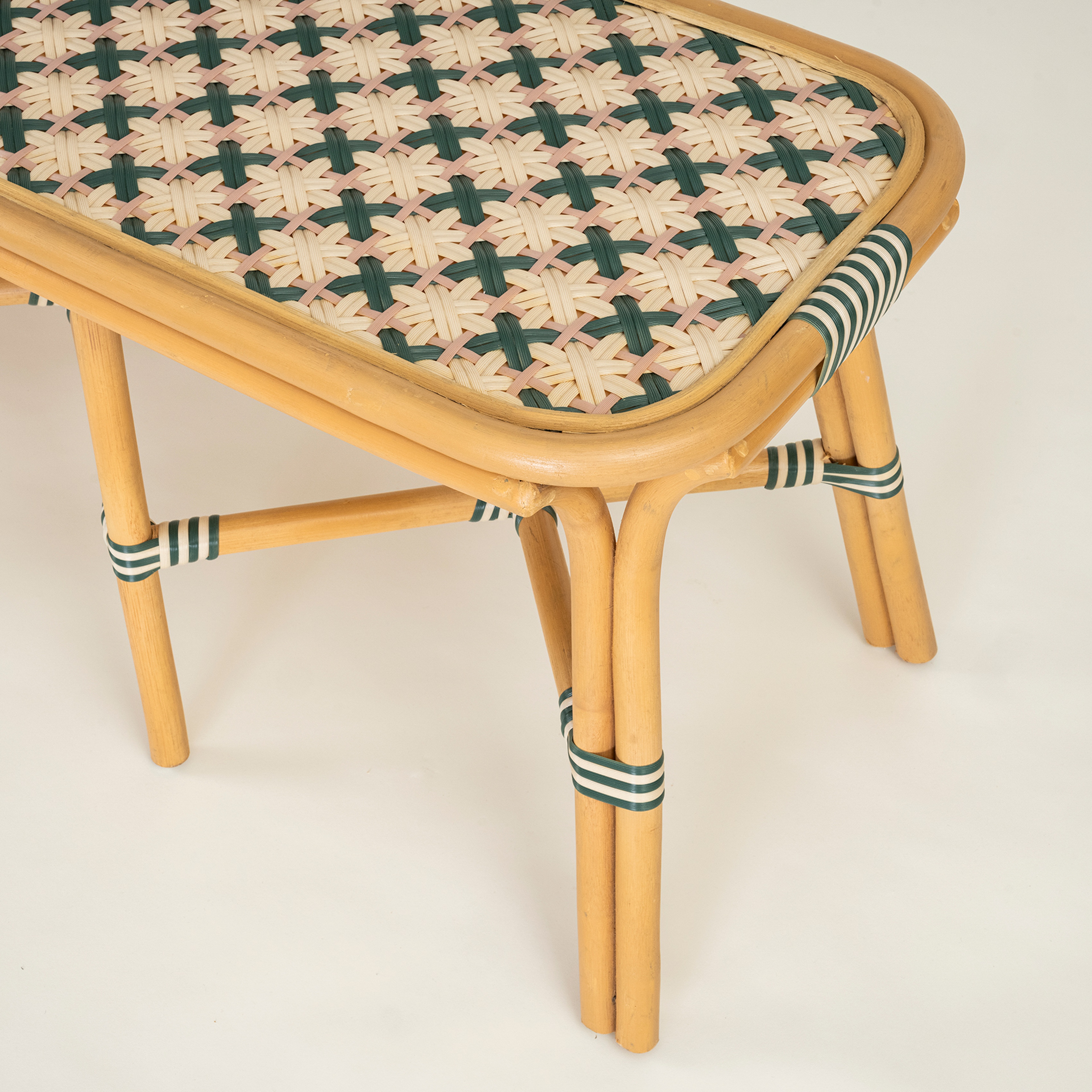 Java Rattan - Synthetıc Bench 120x40x45 Cm Yeşil