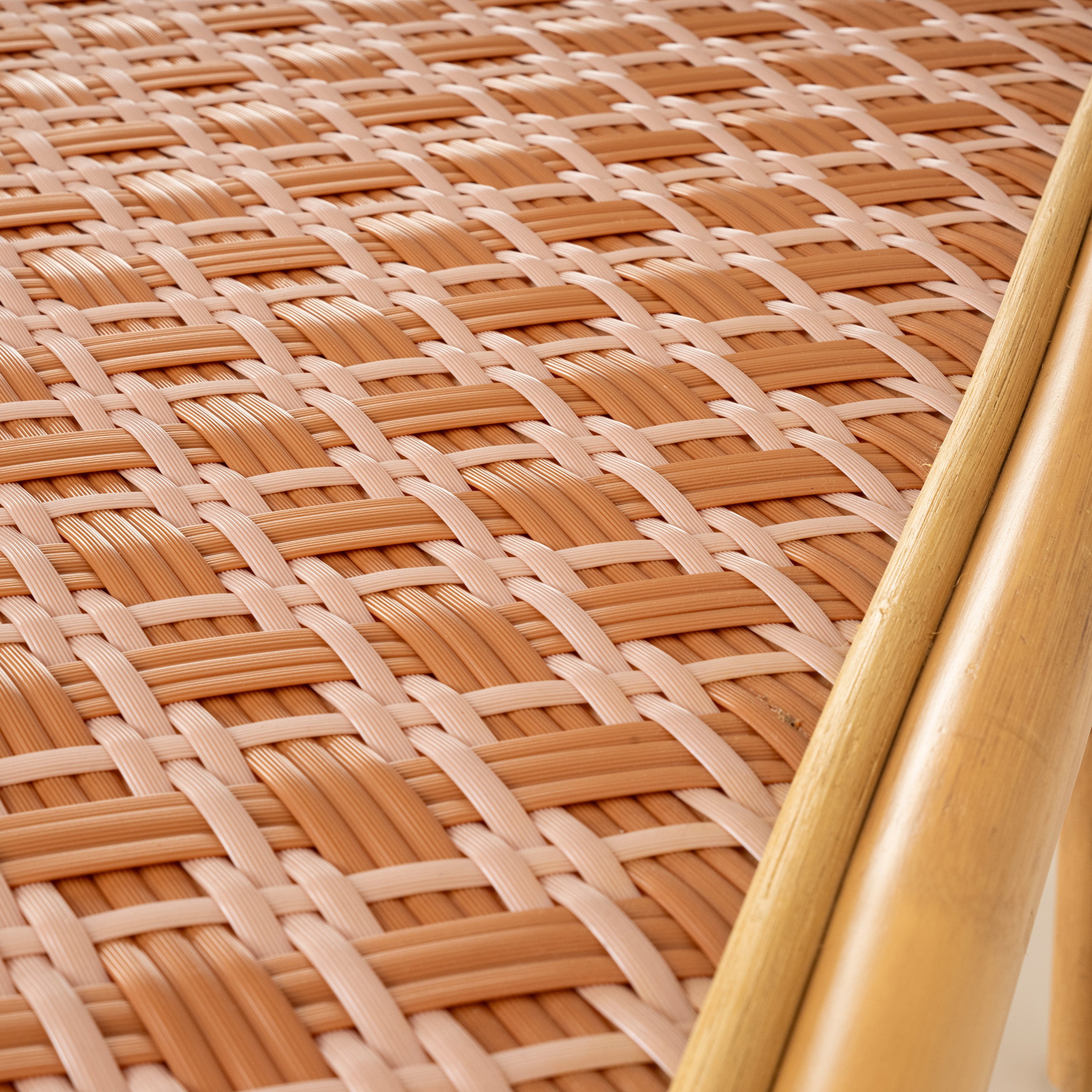 Java Rattan - Synthetıc Bench 120x40x45 Cm Turuncu