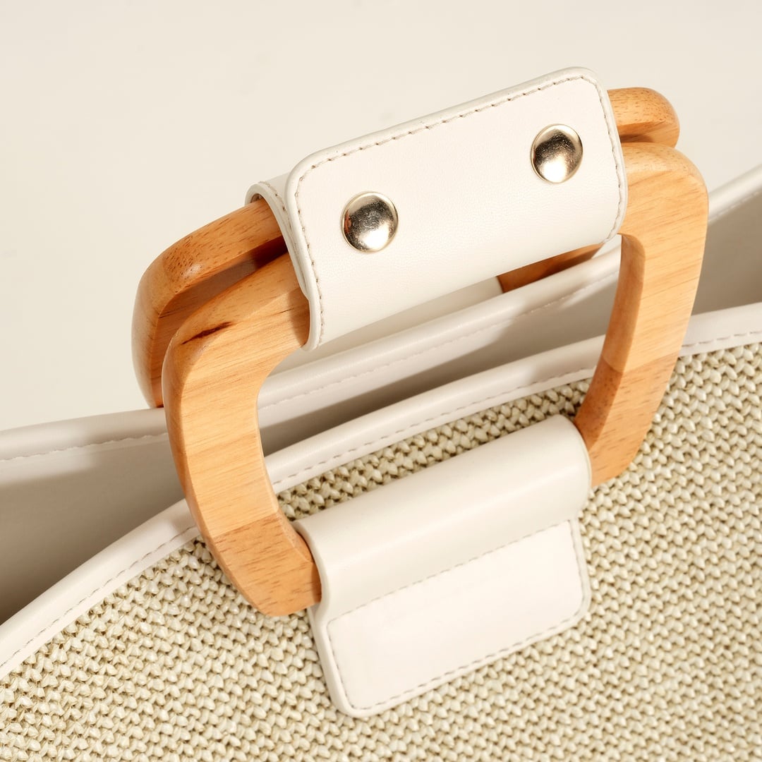 Burgaz Rafya Çanta 40x38x12 Cm Natural