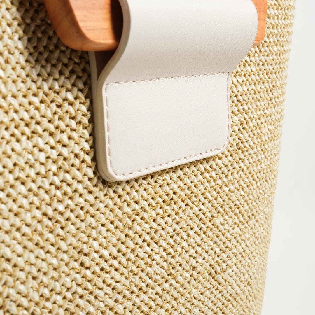 Burgaz Rafya Çanta 40x38x12 Cm Natural