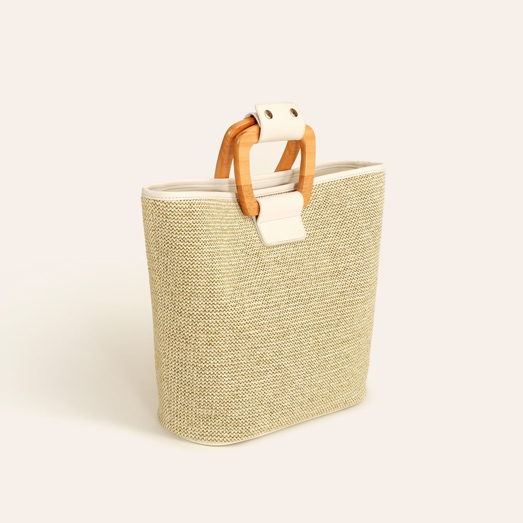 Burgaz Rafya Çanta 40x38x12 Cm Natural