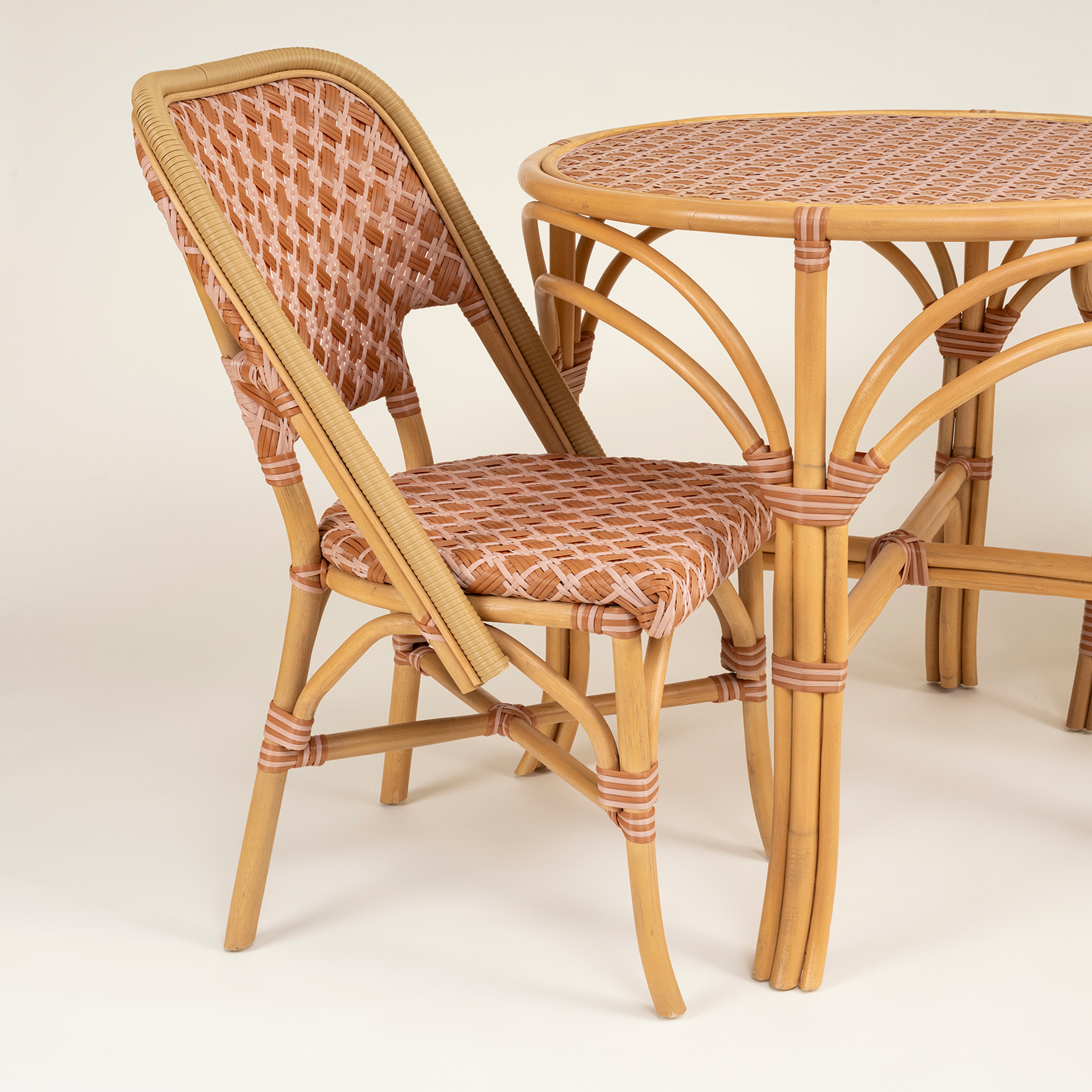 Java Rattan - Synthetıc Sandalye 58x48x90 Cm Turuncu