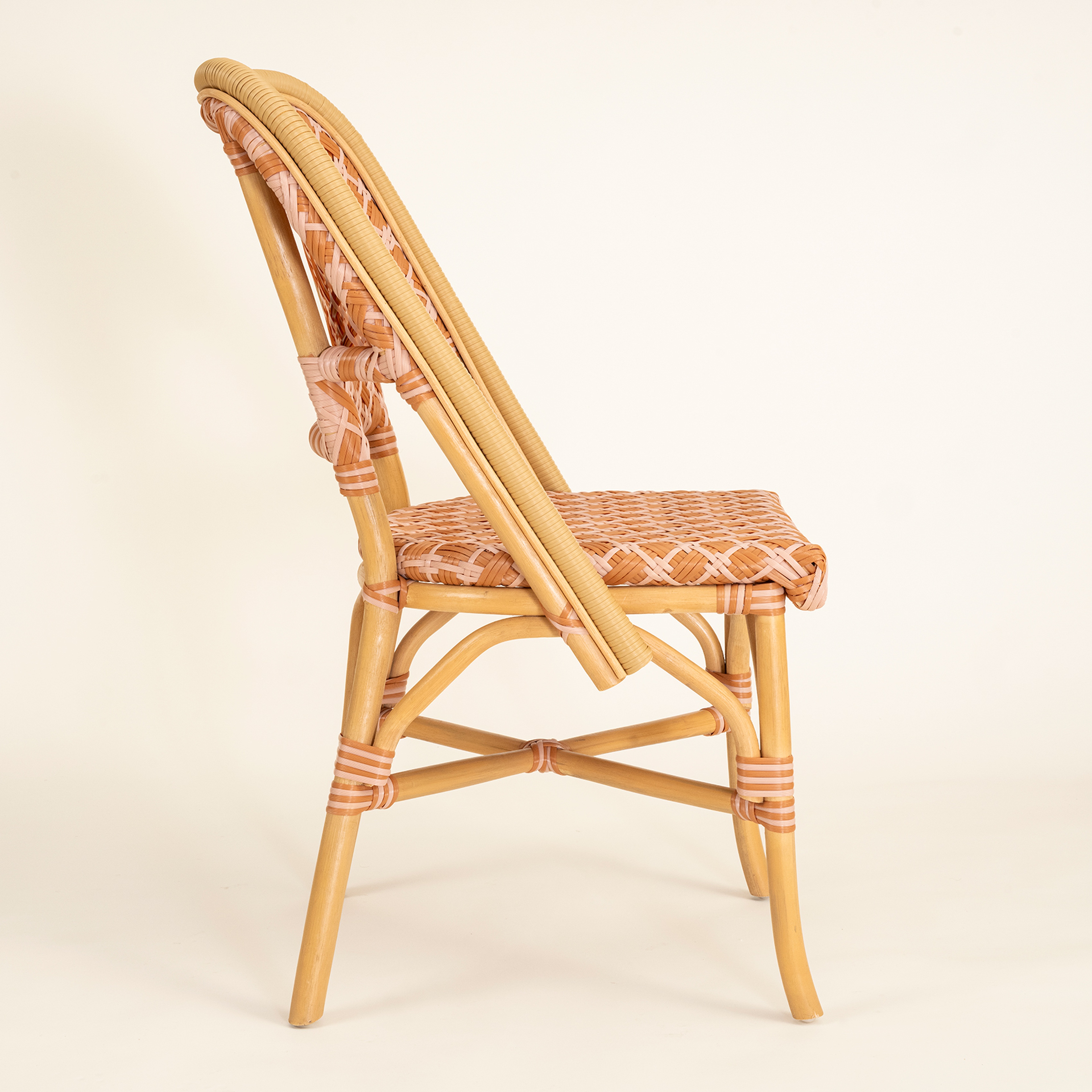 Java Rattan - Synthetıc Sandalye 58x48x90 Cm Turuncu