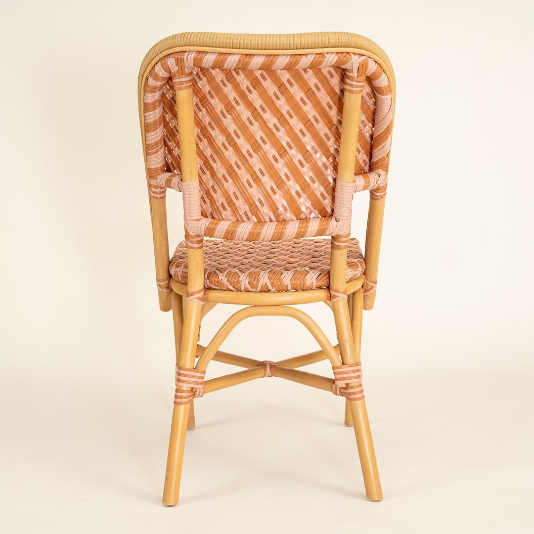 Java Rattan - Synthetıc Sandalye 58x48x90 Cm Turuncu