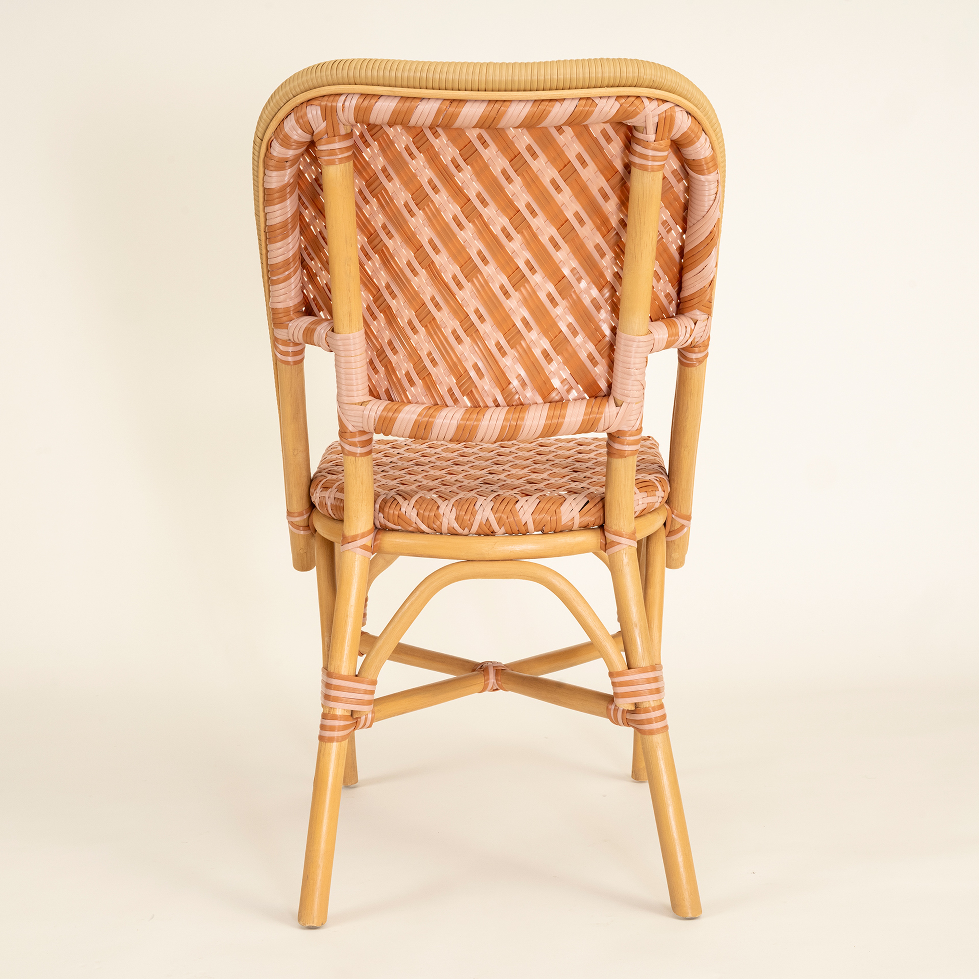 Java Rattan - Synthetıc Sandalye 58x48x90 Cm Turuncu