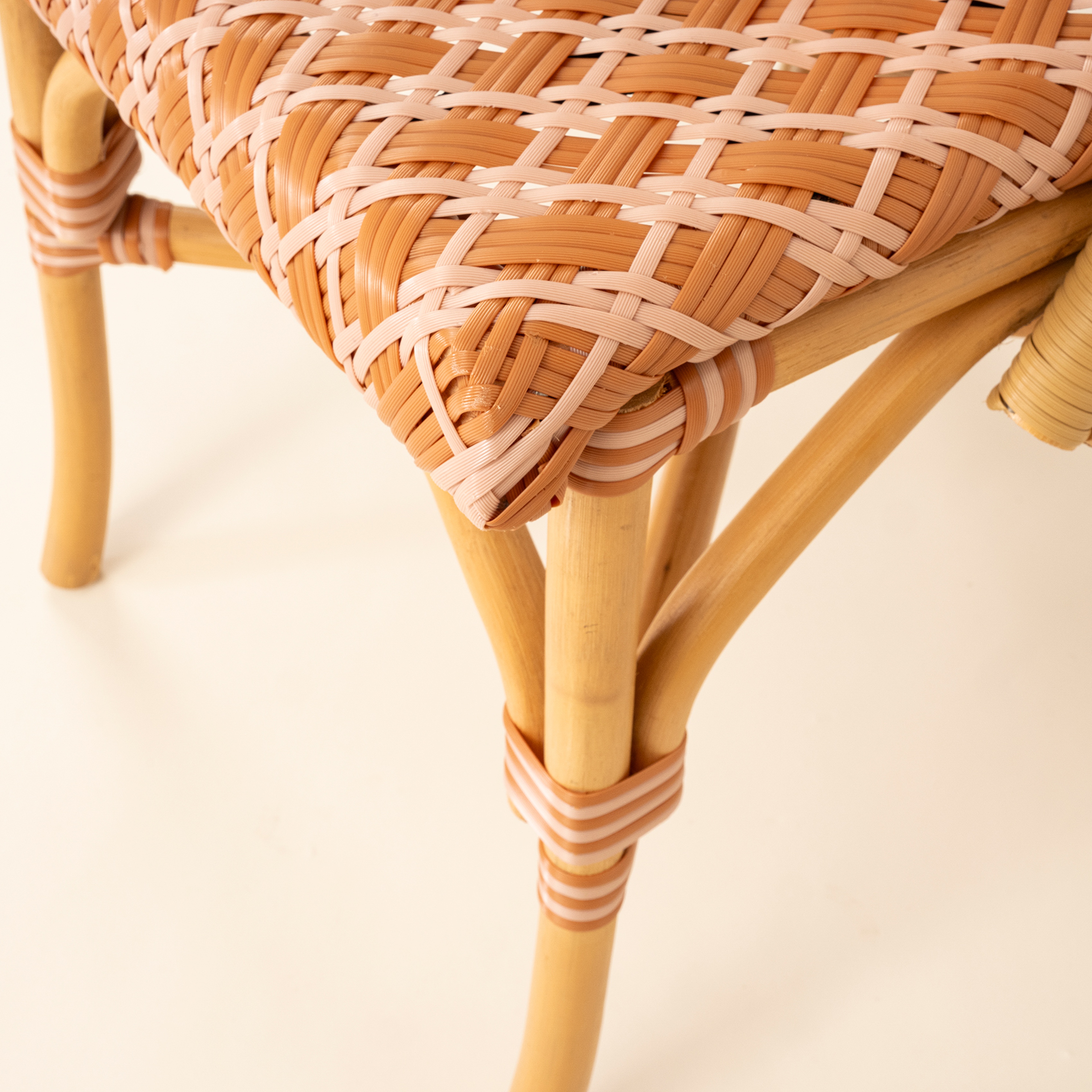 Java Rattan - Synthetıc Sandalye 58x48x90 Cm Turuncu