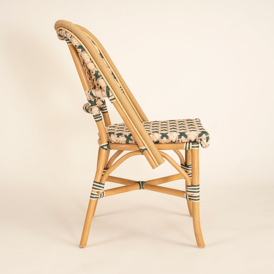 Java Rattan - Synthetıc Sandalye 58x48x90 Cm Yeşil