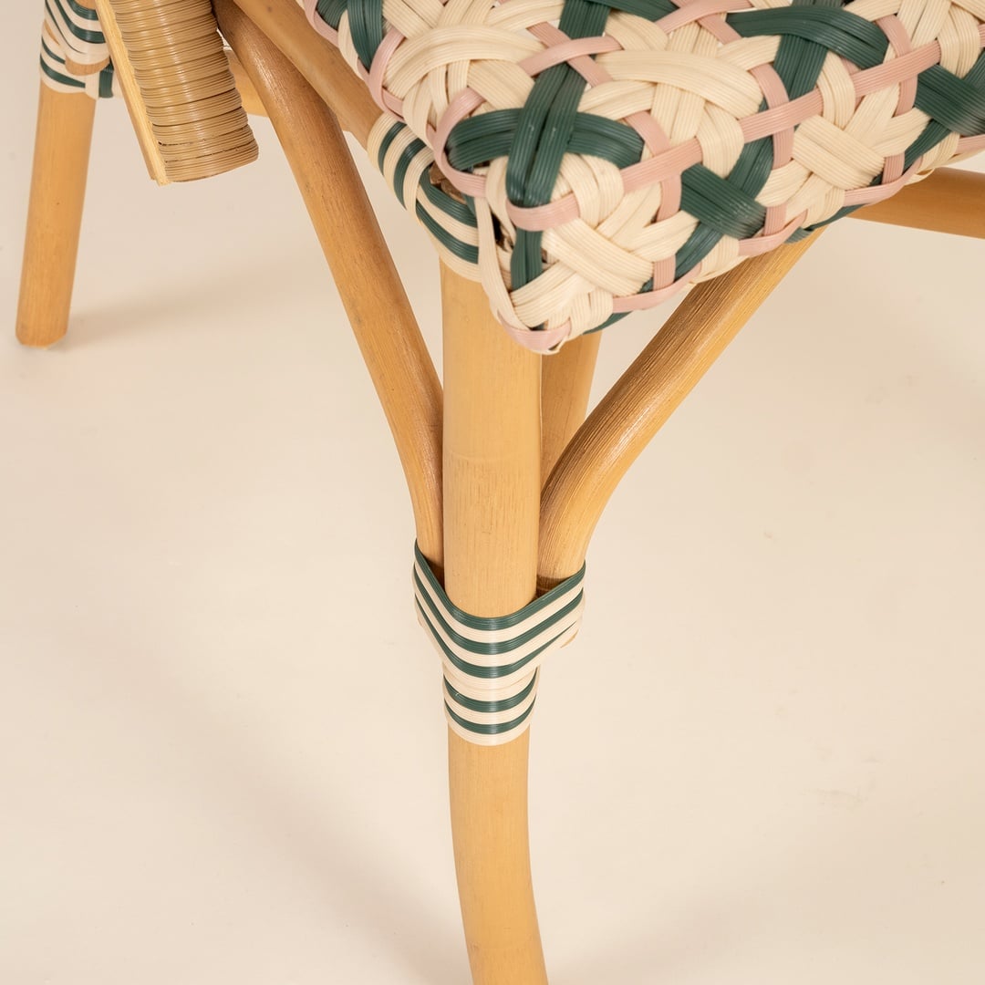 Java Rattan - Synthetıc Sandalye 58x48x90 Cm Yeşil