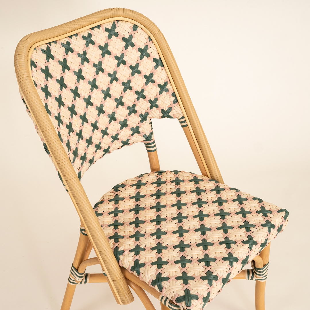 Java Rattan - Synthetıc Sandalye 58x48x90 Cm Yeşil