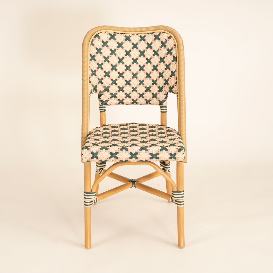 Java Rattan - Synthetıc Sandalye 58x48x90 Cm Yeşil