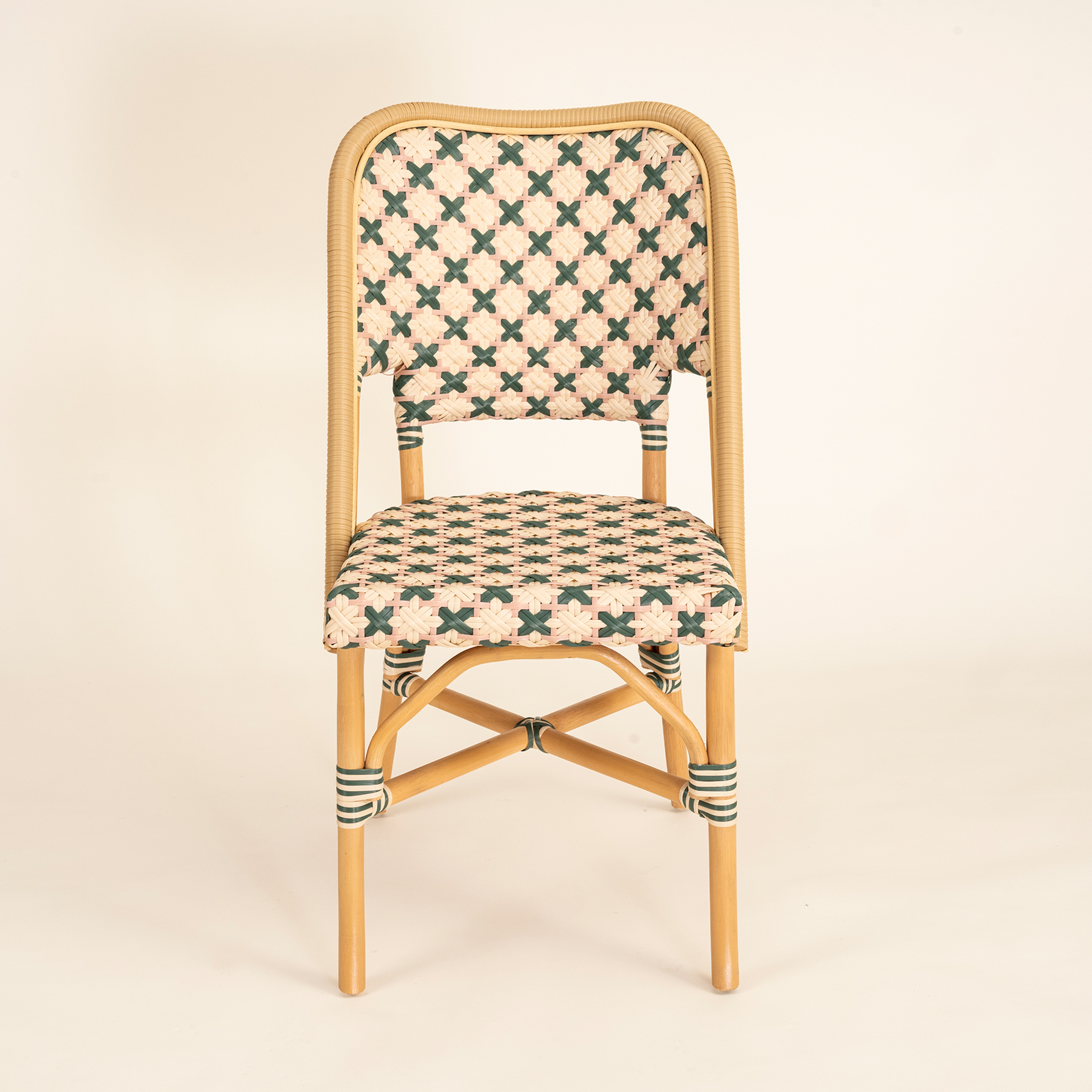 Java Rattan - Synthetıc Sandalye 58x48x90 Cm Yeşil