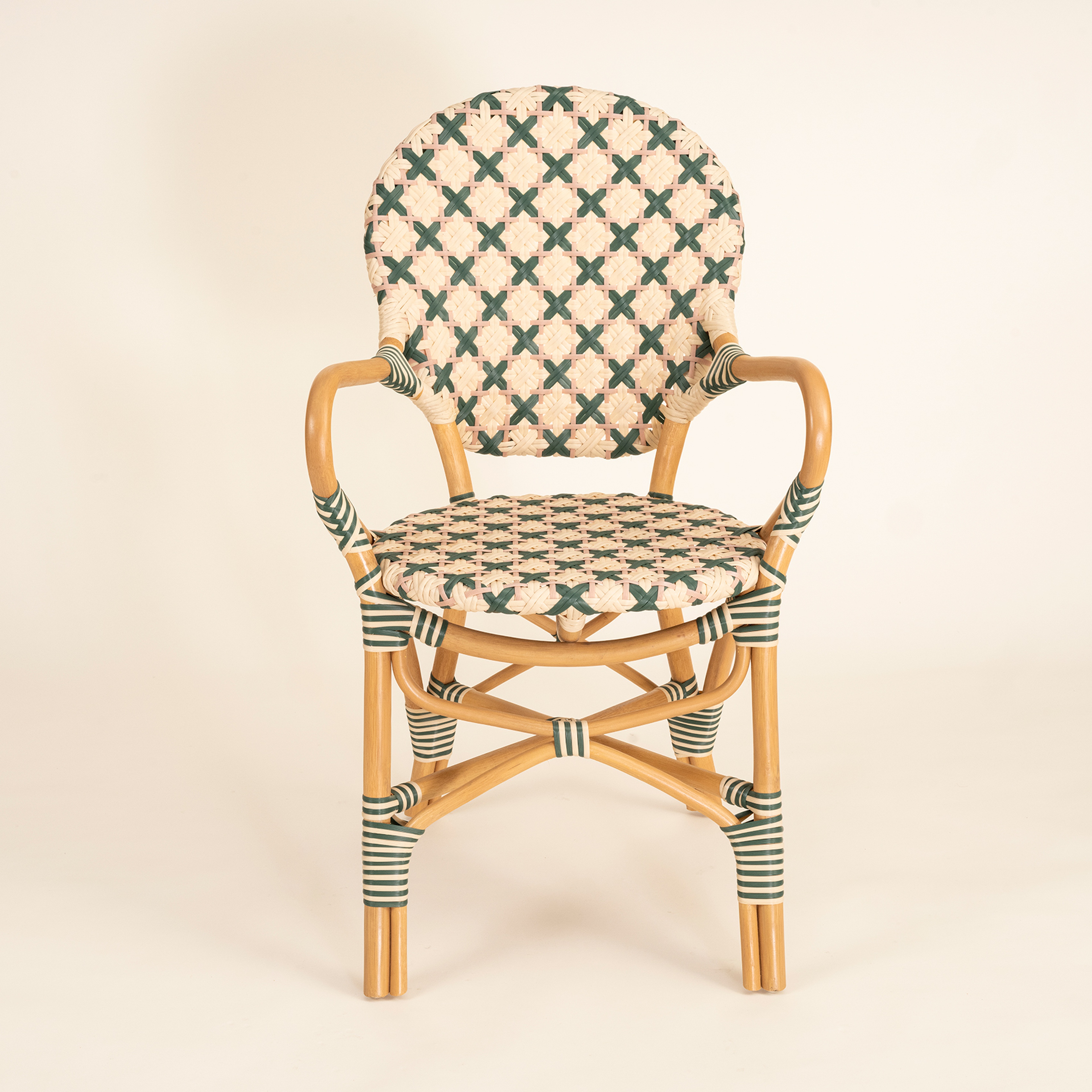 Java Rattan - Synthetıc Sandalye 56,5x49,5x92 Cm Yeşil