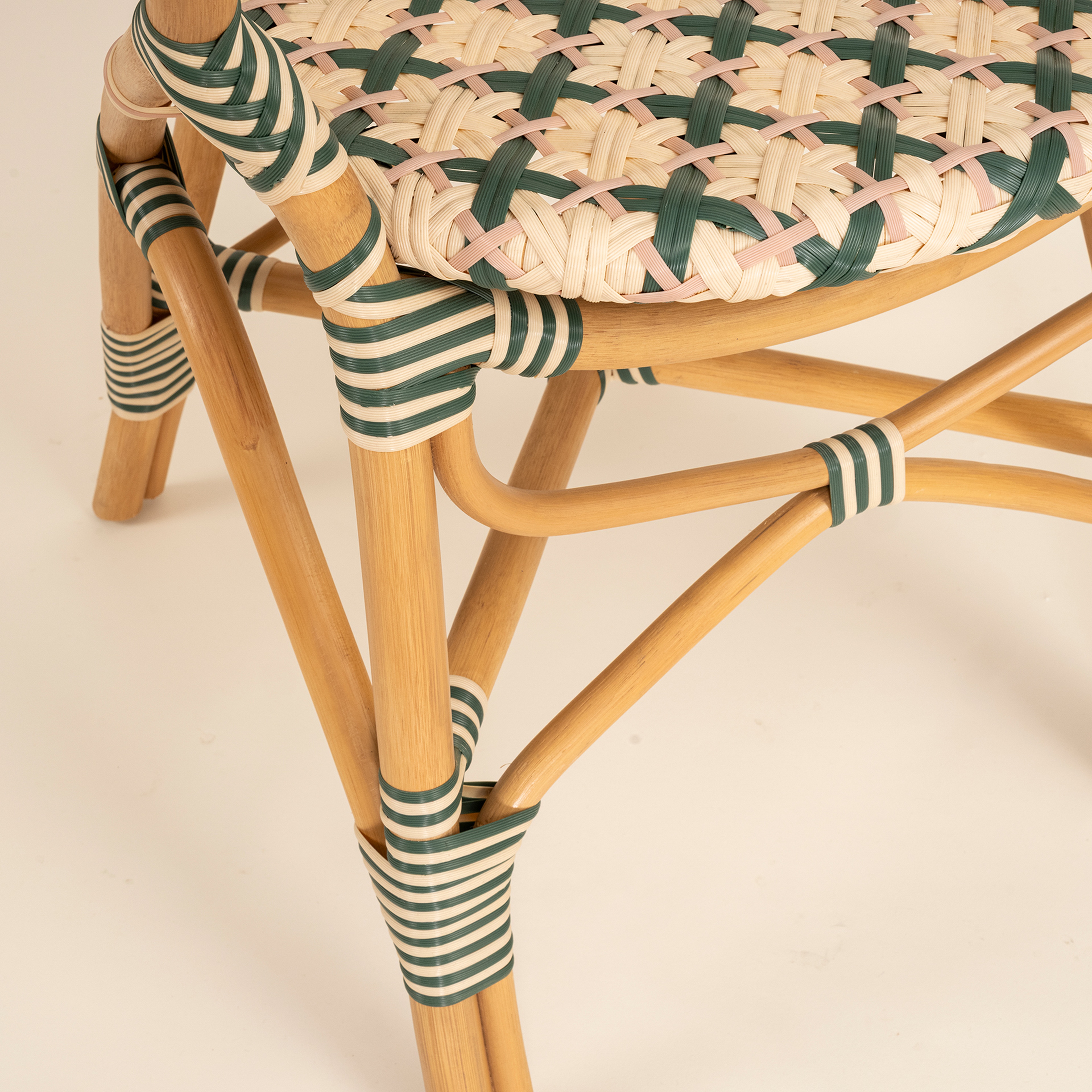 Java Rattan - Synthetıc Sandalye 56,5x49,5x92 Cm Yeşil