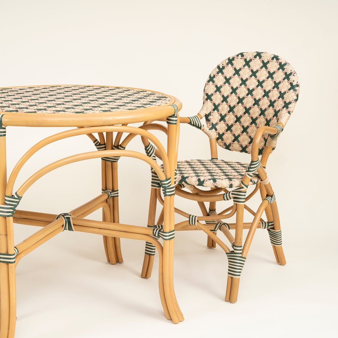 Java Rattan - Synthetıc Sandalye 56,5x49,5x92 Cm Yeşil