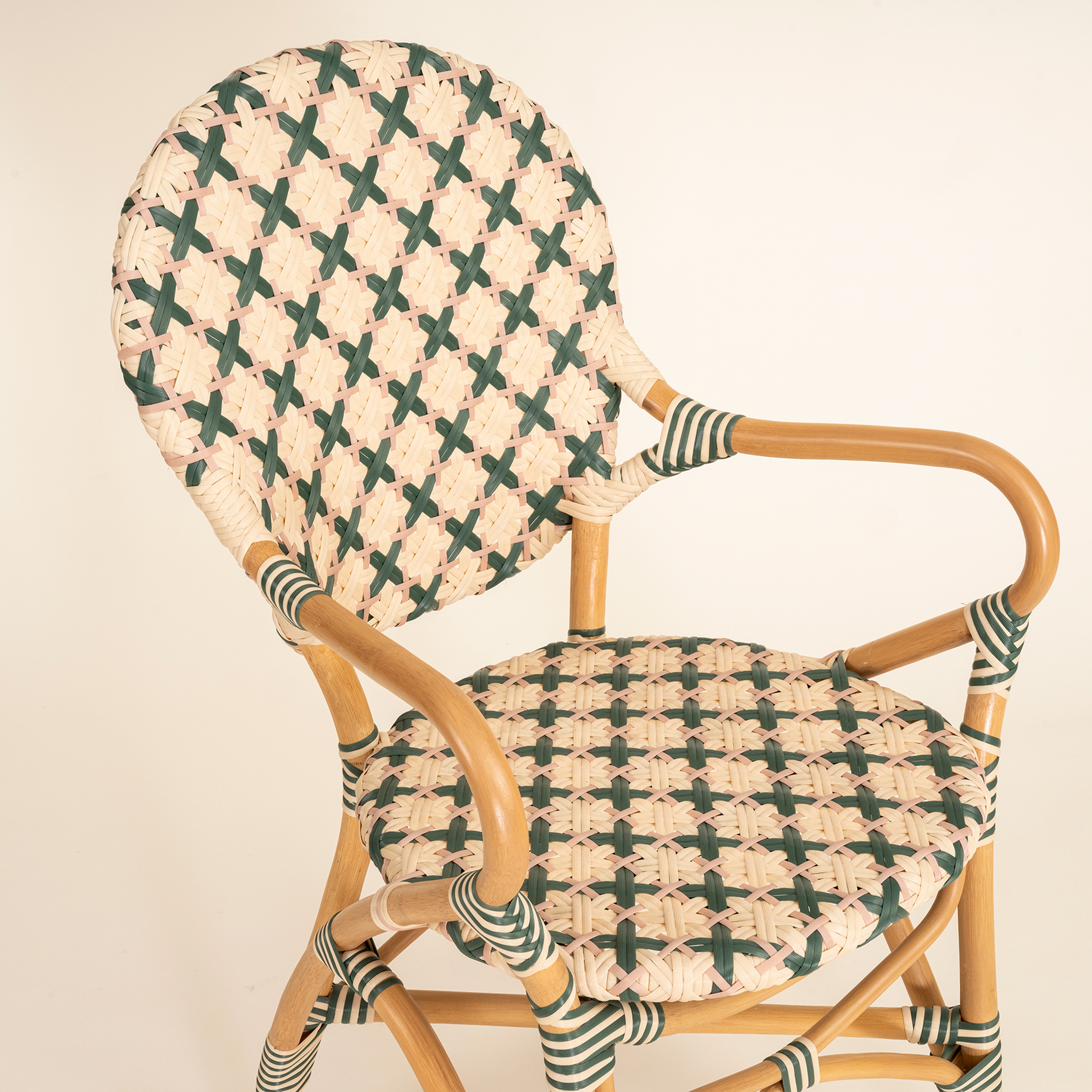 Java Rattan - Synthetıc Sandalye 56,5x49,5x92 Cm Yeşil