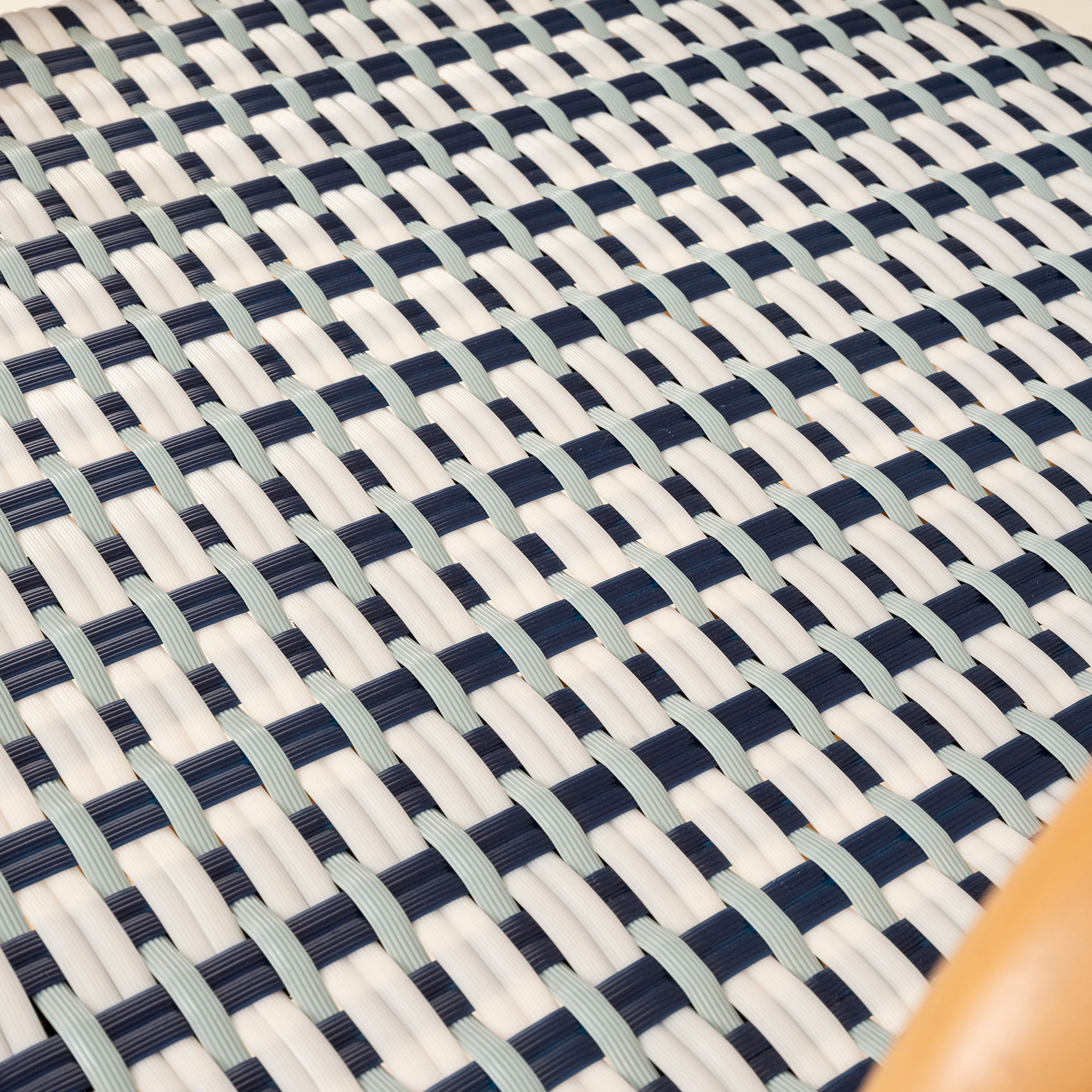 Java Rattan - Synthetıc Sandalye 56,5x49,5x92 Cm Mavi