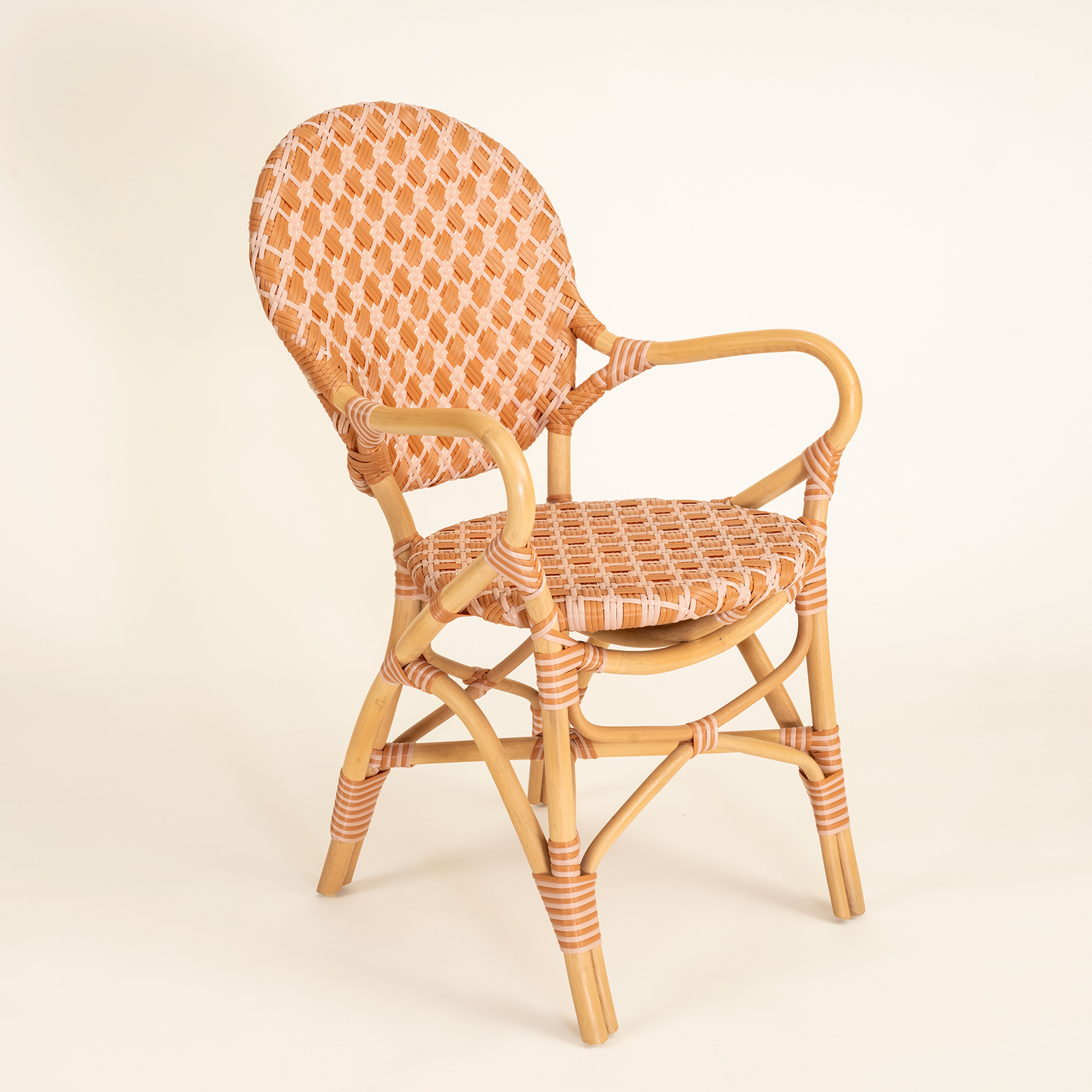 Java Rattan - Synthetıc Sandalye 56,5x49,5x92 Cm Turuncu