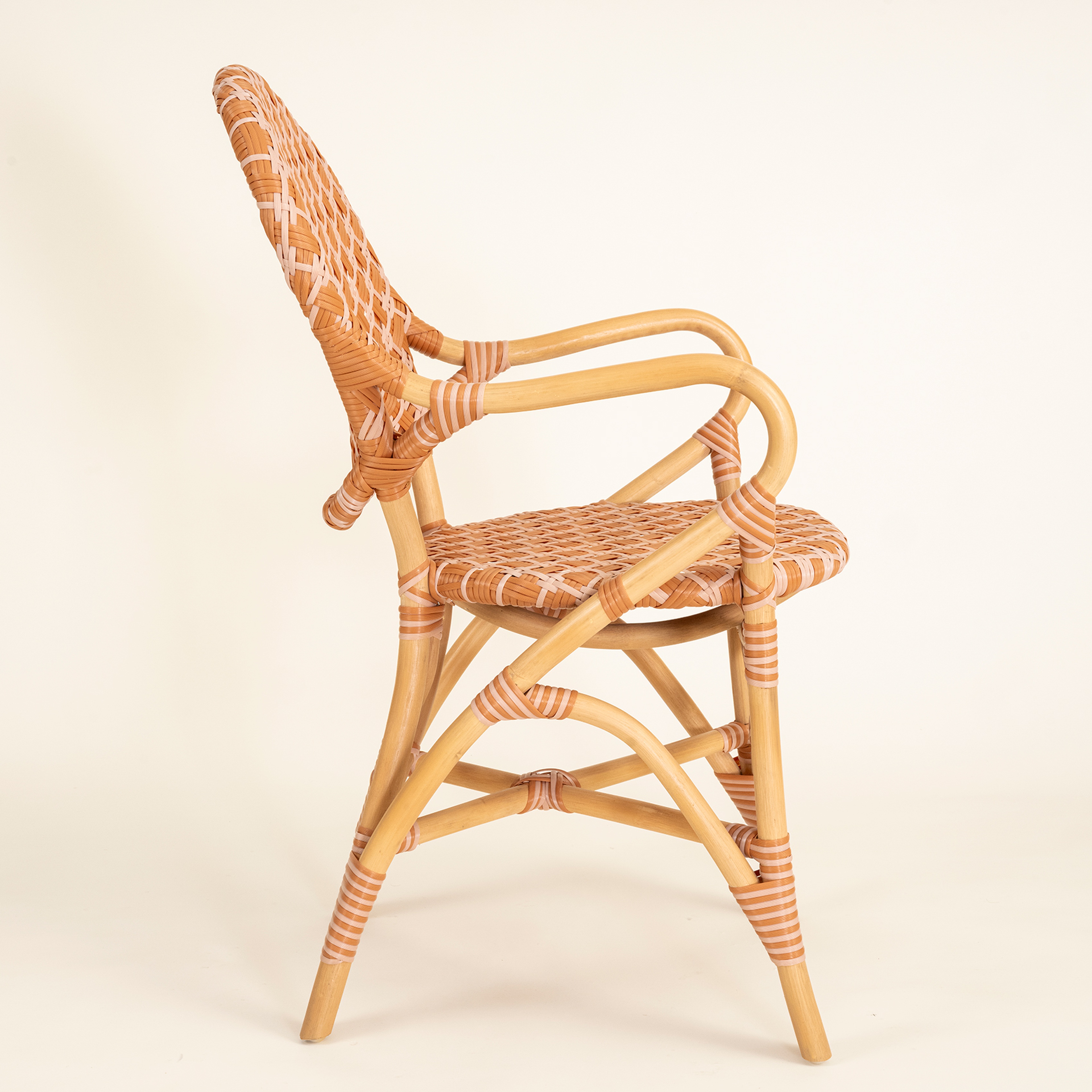 Java Rattan - Synthetıc Sandalye 56,5x49,5x92 Cm Turuncu