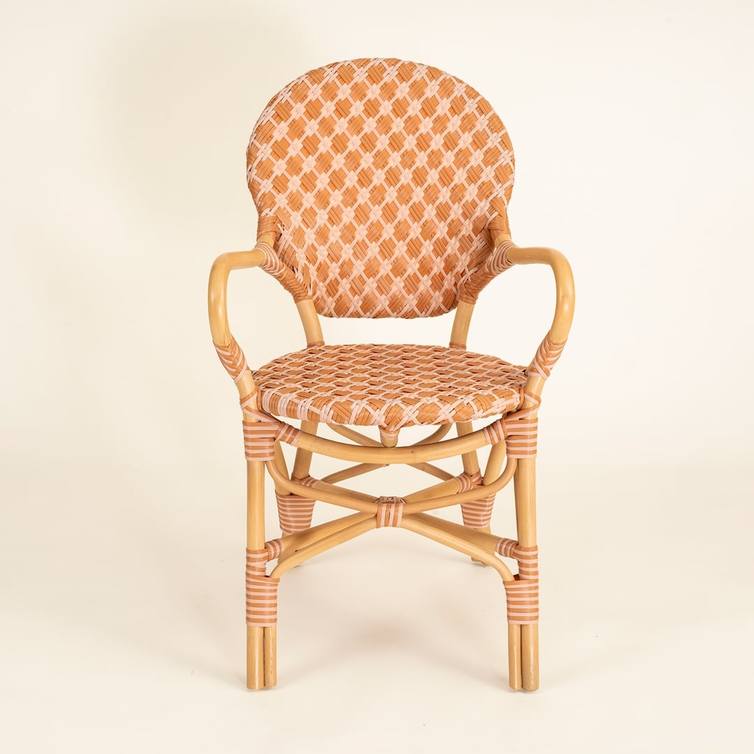 Java Rattan - Synthetıc Sandalye 56,5x49,5x92 Cm Turuncu
