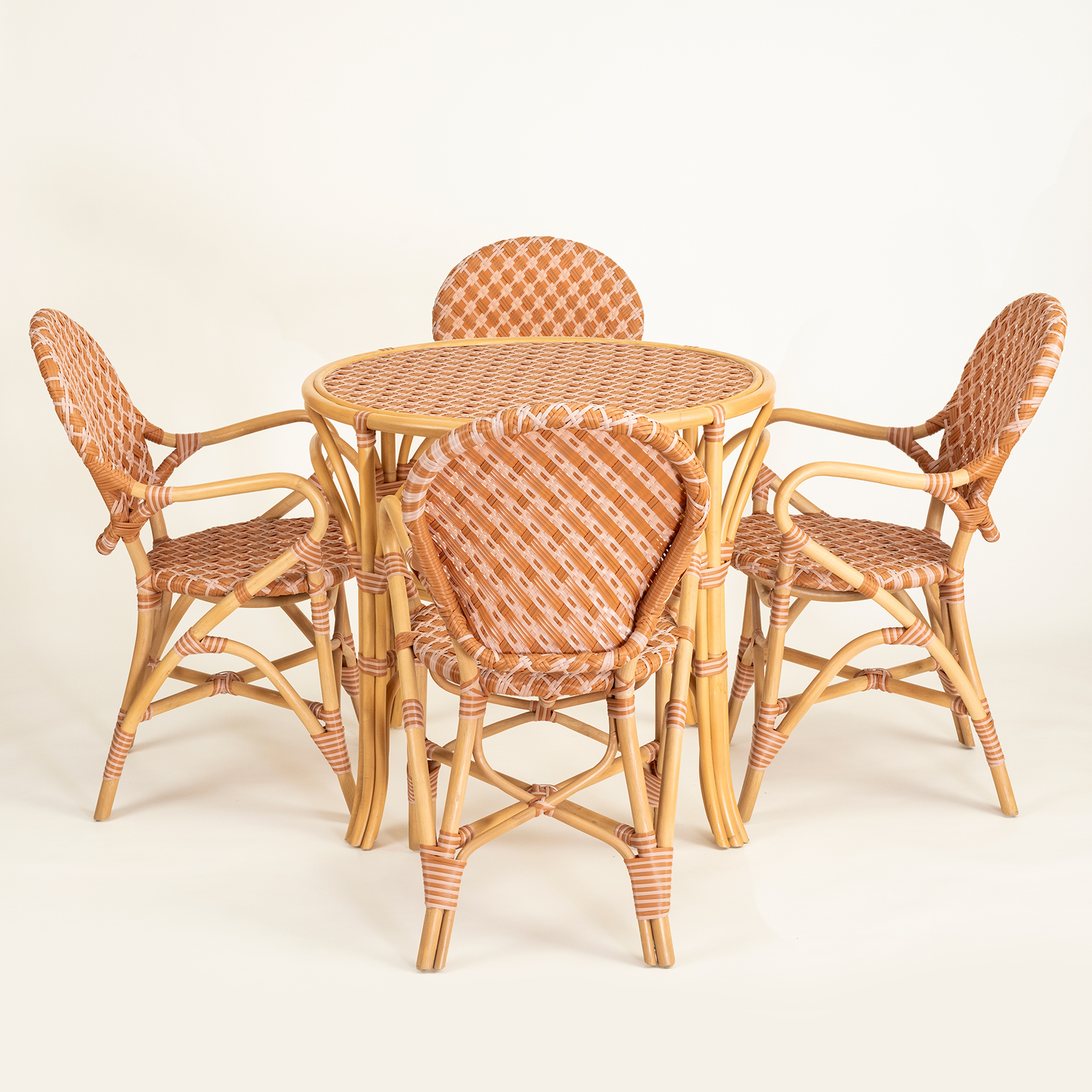 Java Rattan - Synthetıc Sandalye 56,5x49,5x92 Cm Turuncu