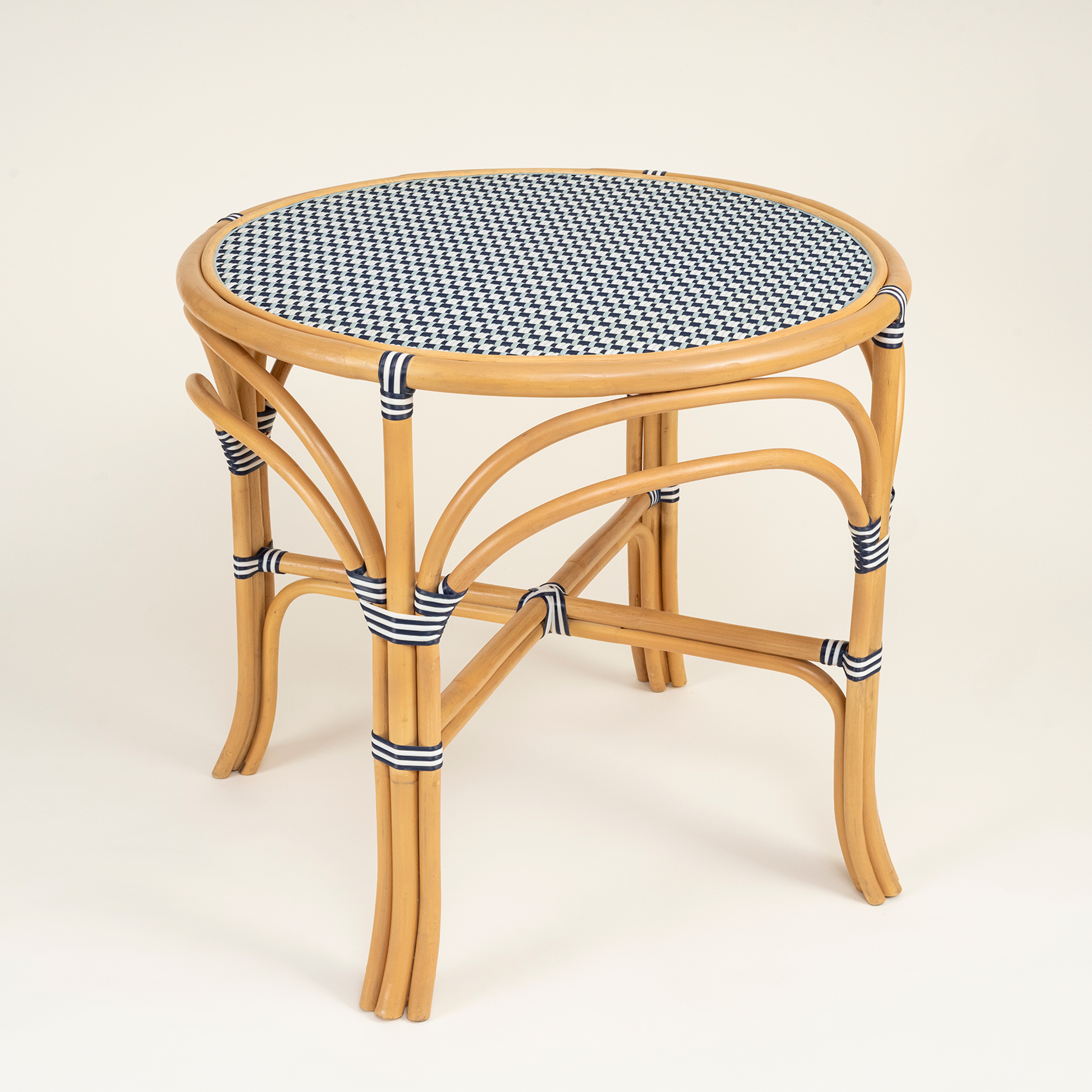 Java Rattan - Synthetıc Yemek Masası 86x86x76 Cm Mavi