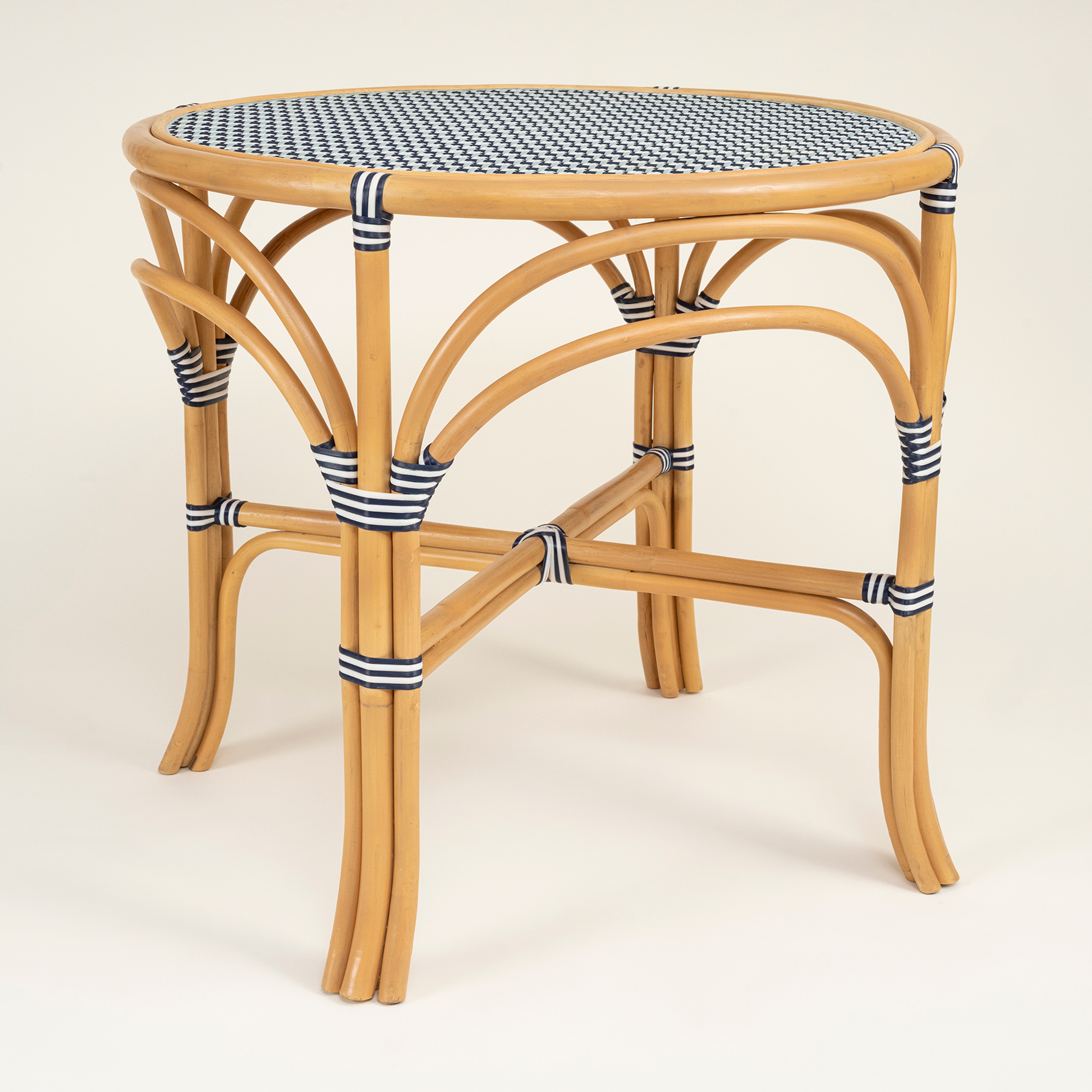 Java Rattan - Synthetıc Yemek Masası 86x86x76 Cm Mavi