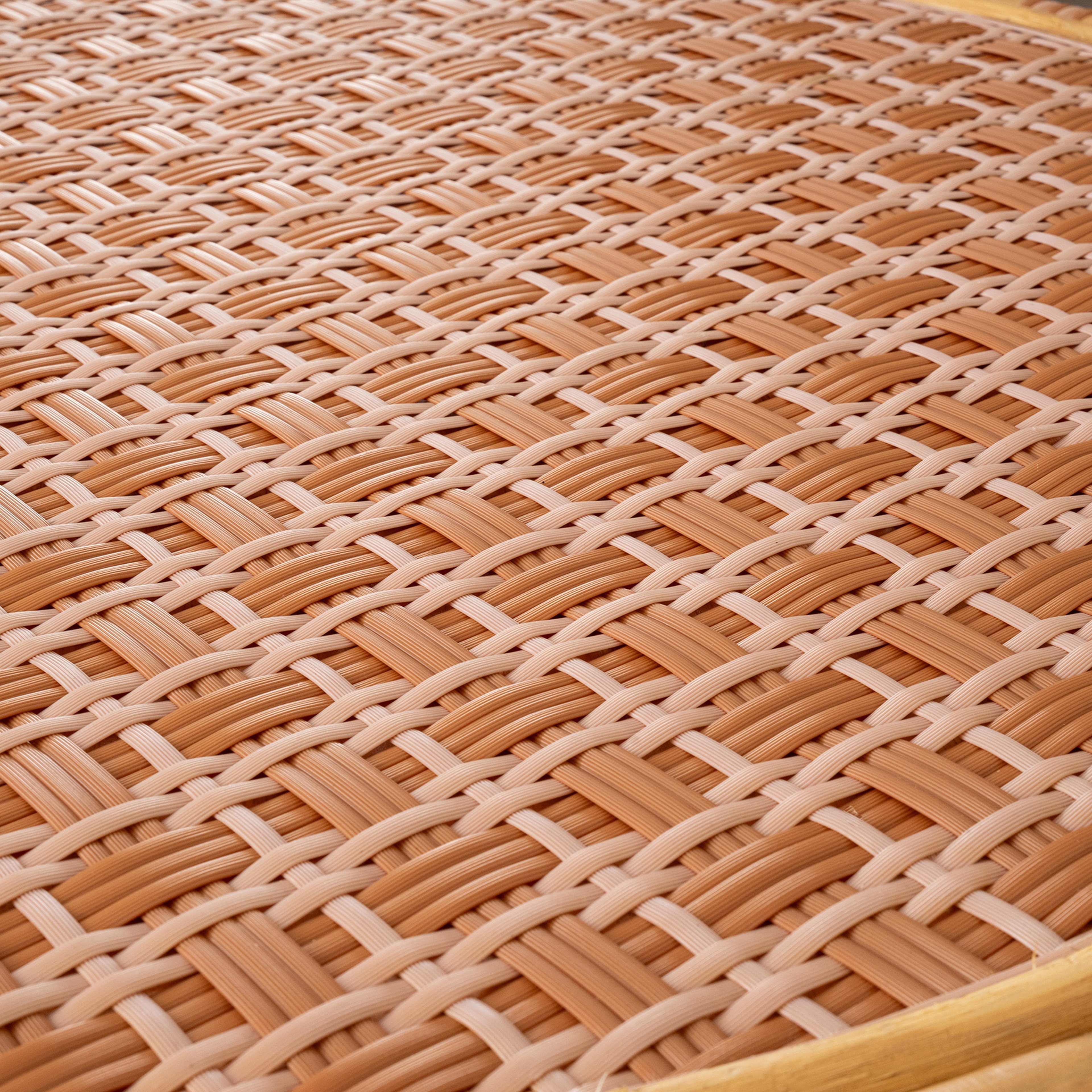 Java Rattan - Synthetıc Yemek Masası 86x86x76 Cm Turuncu