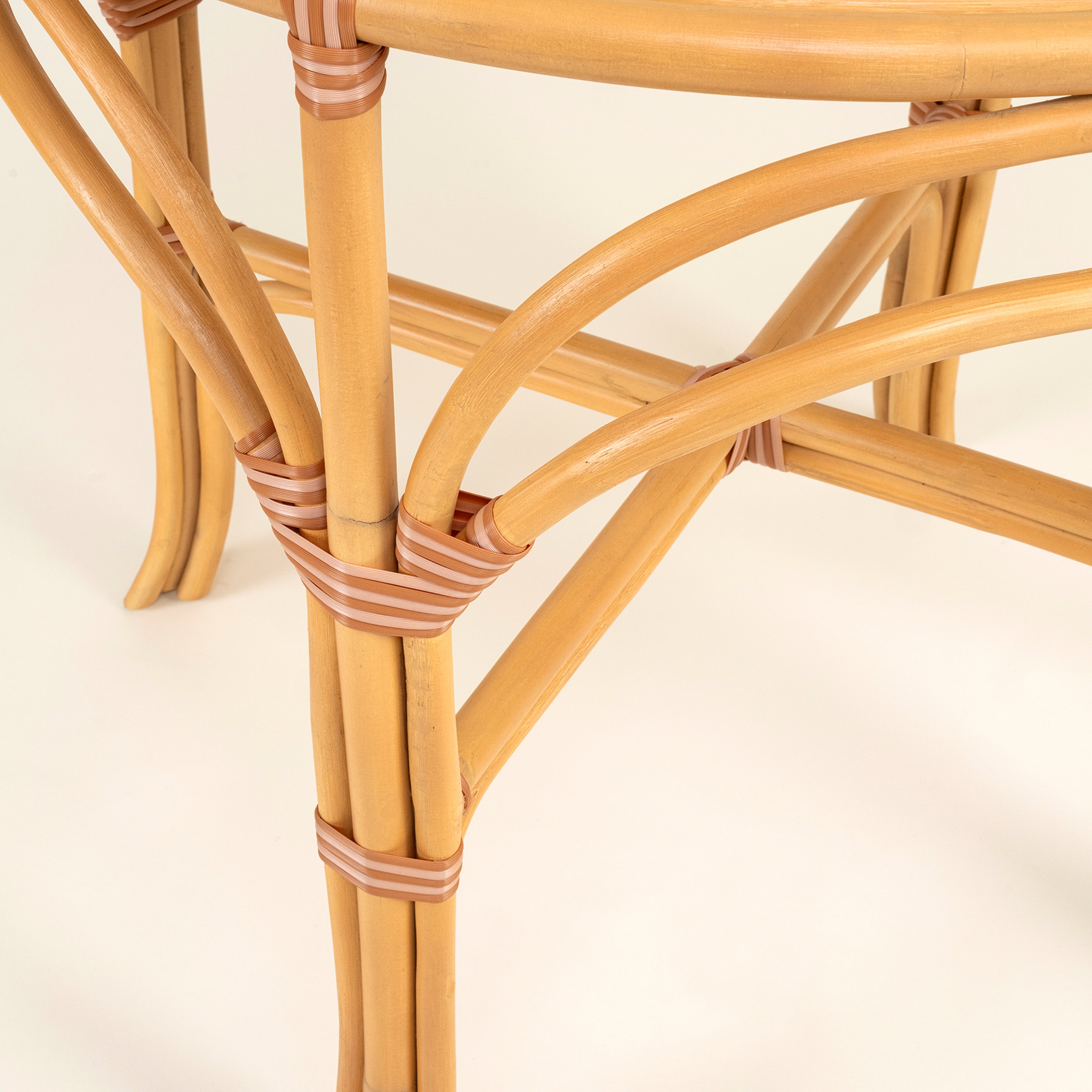 Java Rattan - Synthetıc Yemek Masası 86x86x76 Cm Turuncu