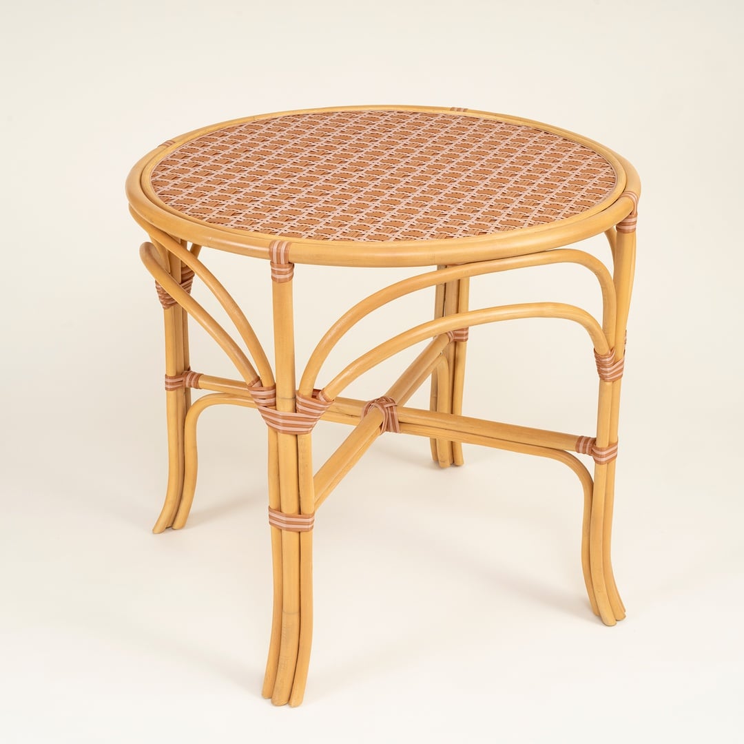 Java Rattan - Synthetıc Yemek Masası 86x86x76 Cm Turuncu