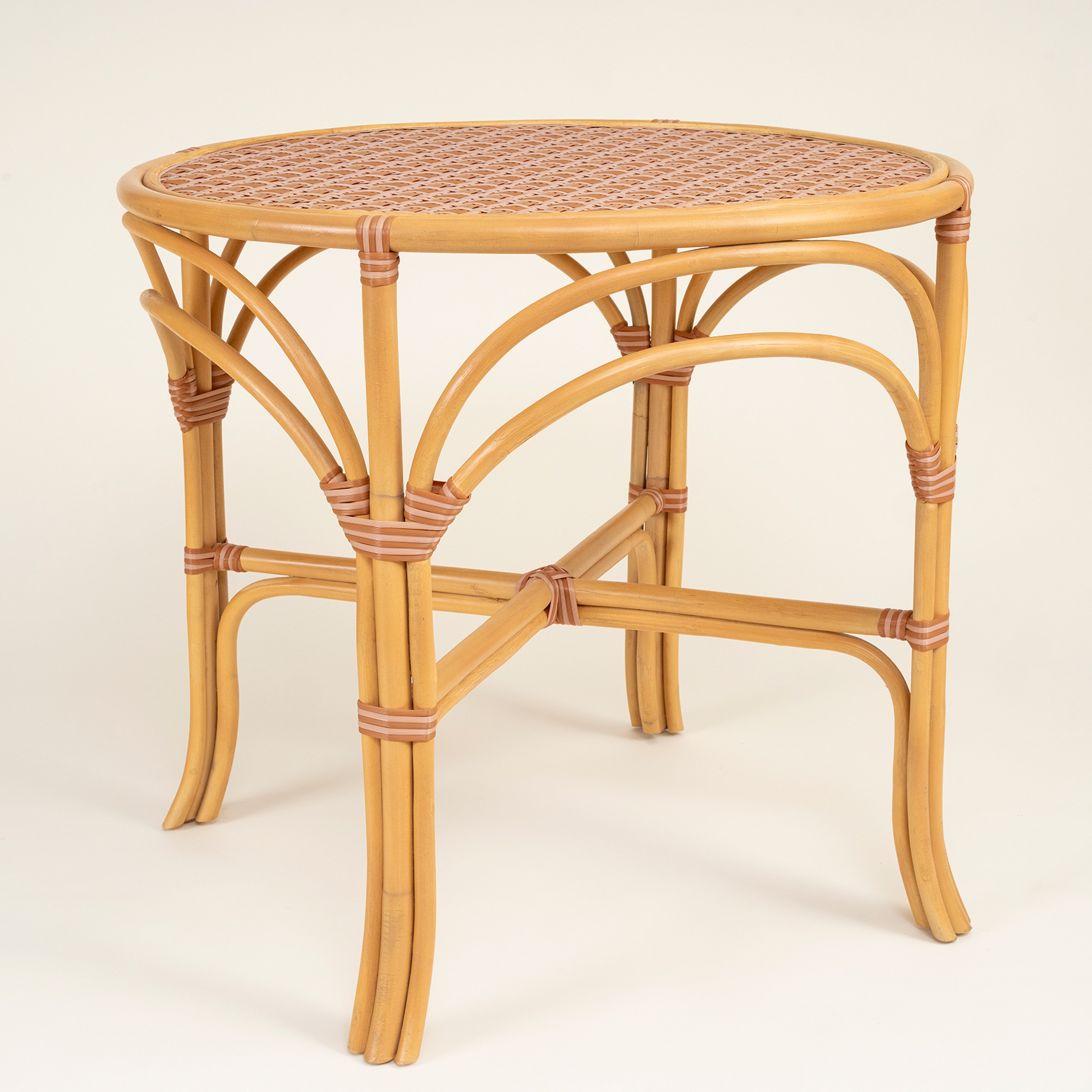 Java Rattan - Synthetıc Yemek Masası 86x86x76 Cm Turuncu