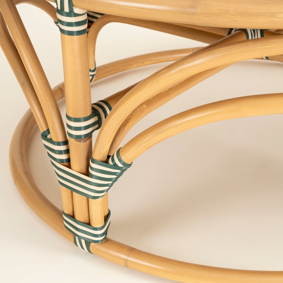 Java Rattan - Synthetıc Orta Sehpa 91.5x91.5x41 Cm Yeşil