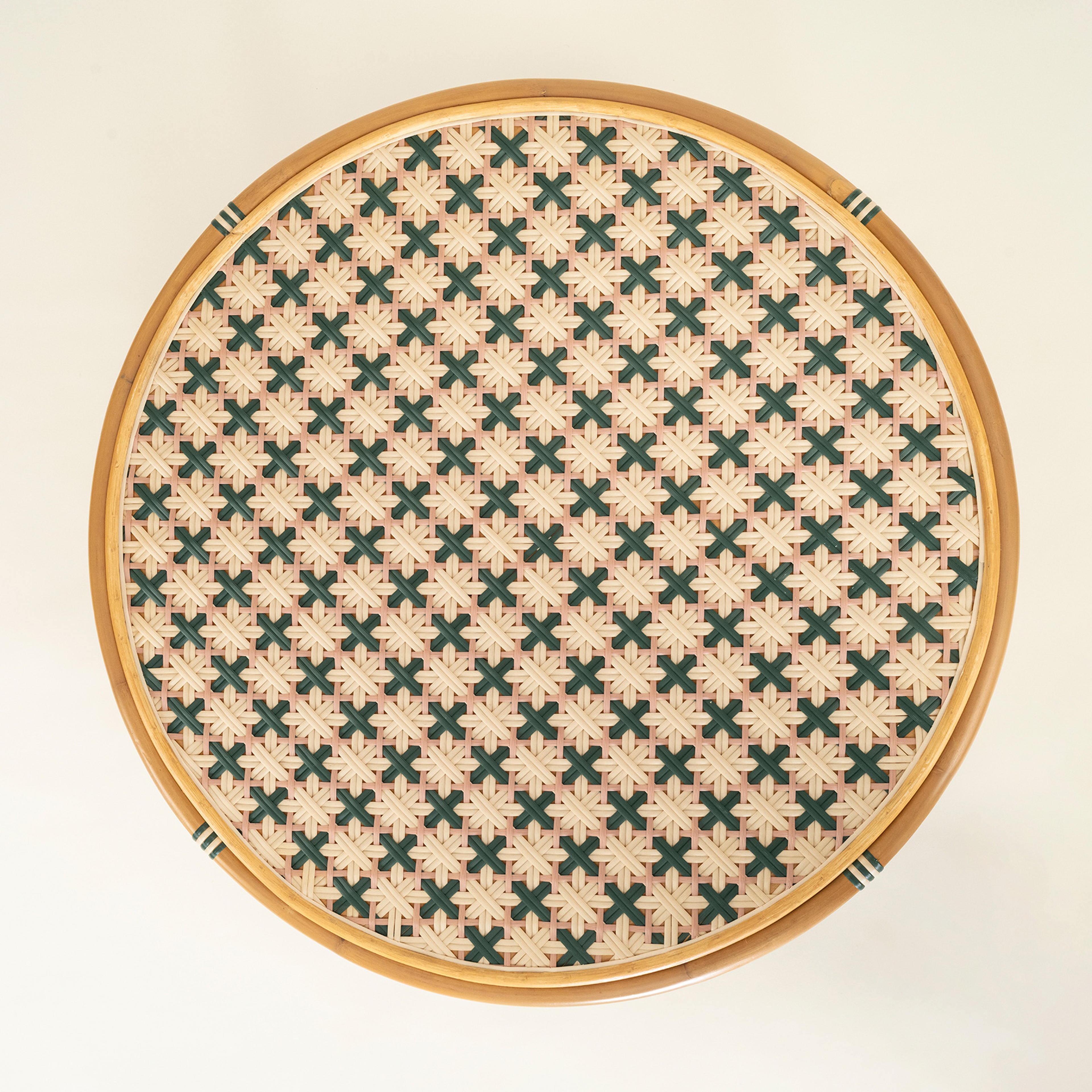 Java Rattan - Synthetıc Orta Sehpa 91.5x91.5x41 Cm Yeşil